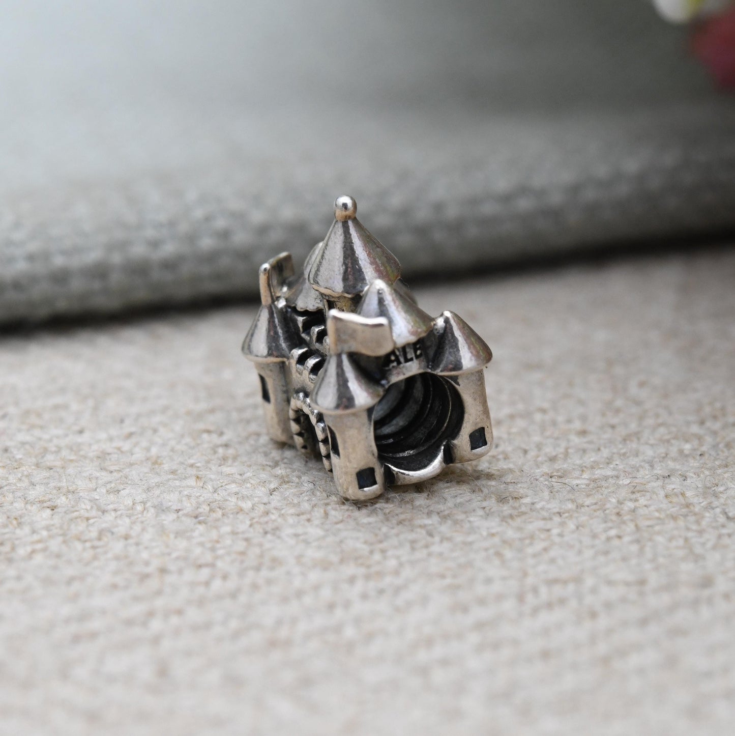 Pandora Sterling Silver Princess Castle Charm Pendant - White Stone | Cute | Royal | Queen | Gift for Charm Bracelet