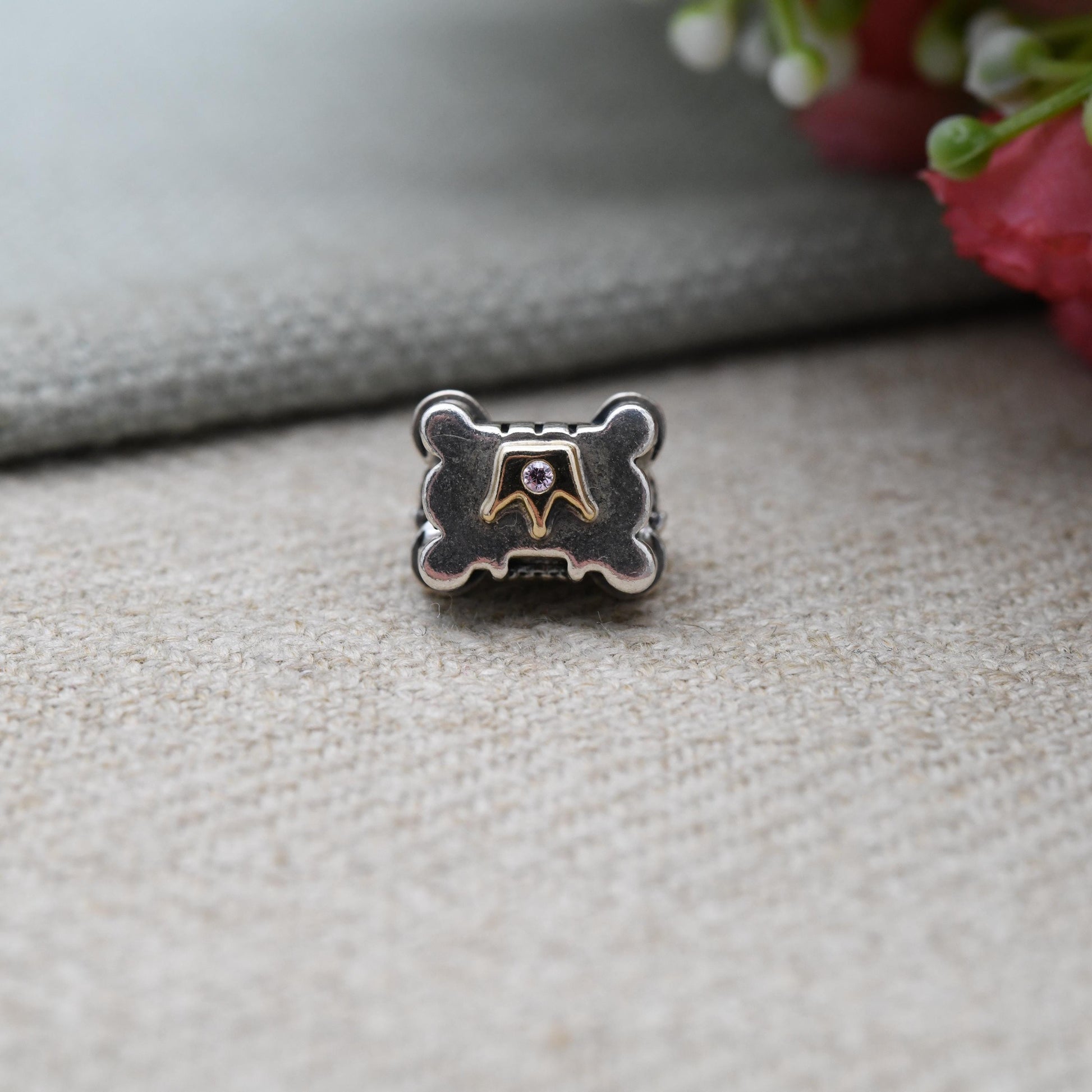 Pandora Sterling Silver Princess Castle Charm Pendant - White Stone | Cute | Royal | Queen | Gift for Charm Bracelet