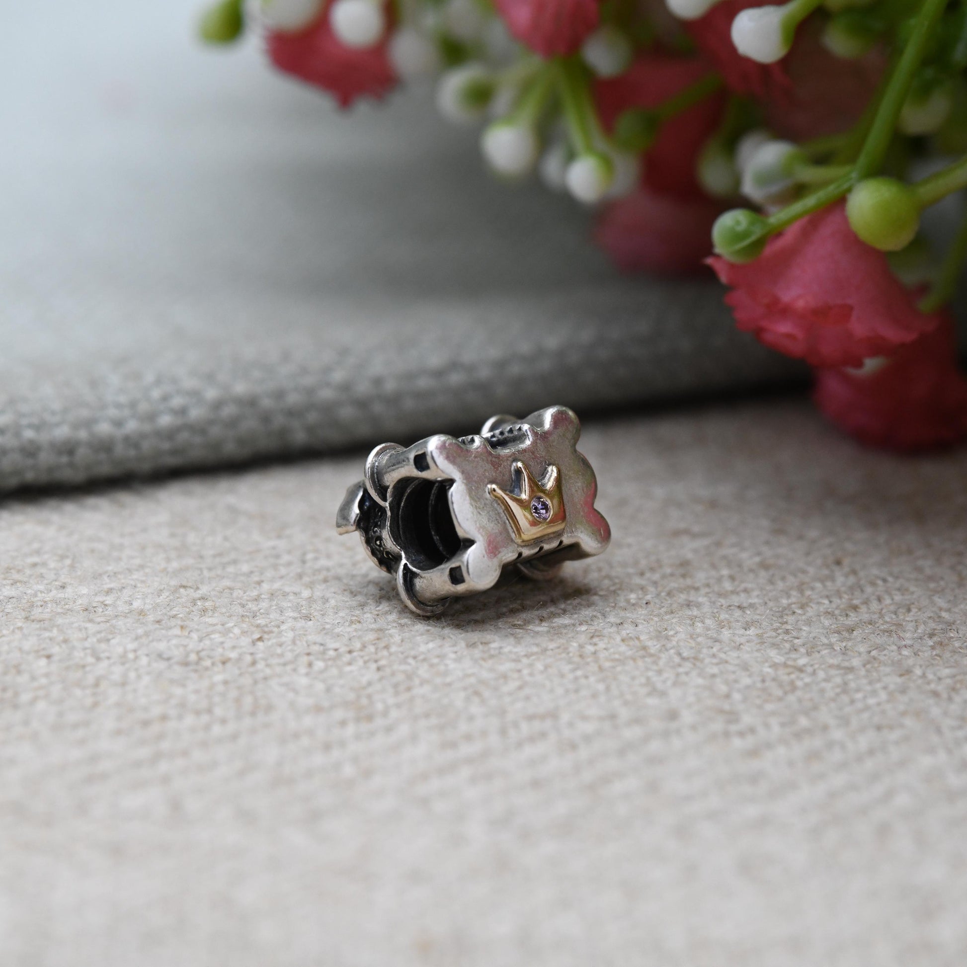 Pandora Sterling Silver Princess Castle Charm Pendant - White Stone | Cute | Royal | Queen | Gift for Charm Bracelet