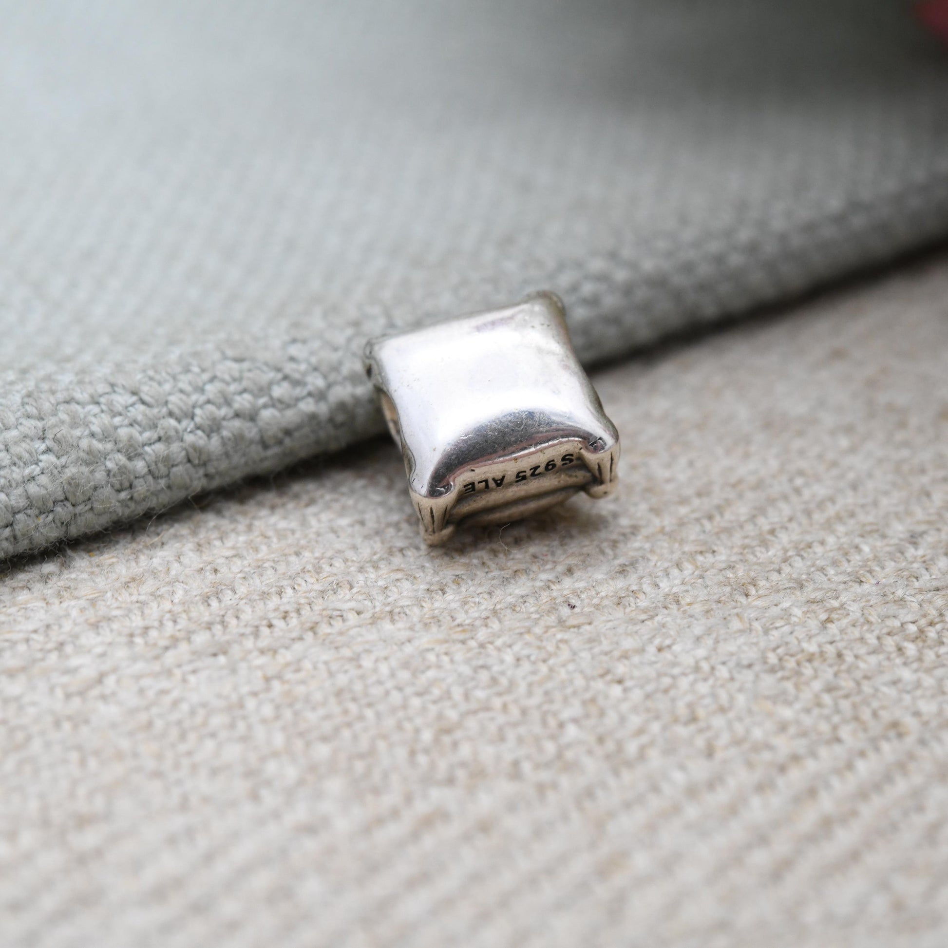 Pandora Sterling Silver and Gold Plate Wedding Rings Charm Pendant - Engagement | Ring Pillow | Gift for Charm Bracelet