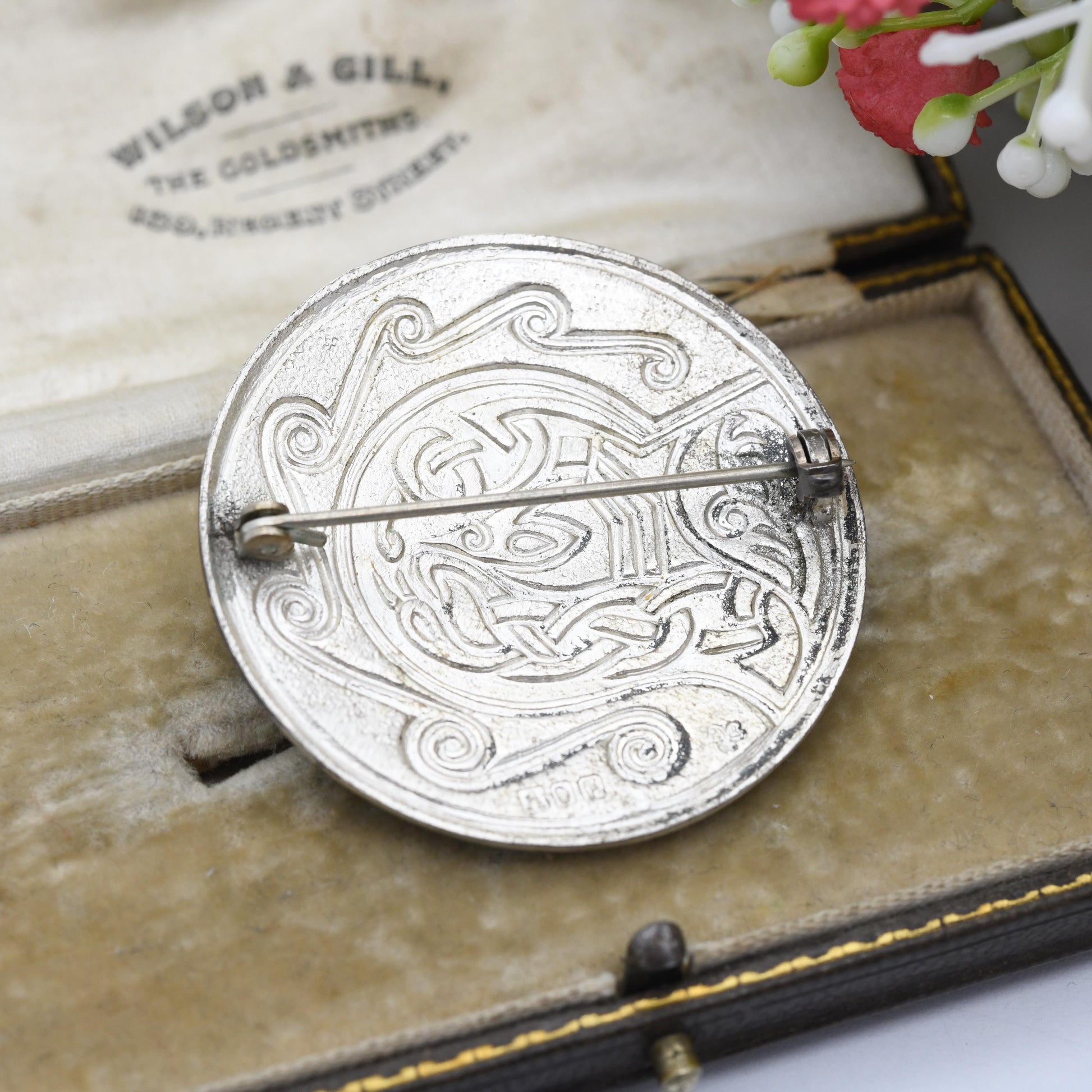 Vintage Irish Sterling Silver Brooch Tara Ware Book of Kells 1963 - Bright Colourful Enamel | Signed Designer Jewellery | Dublin Hallmarks
