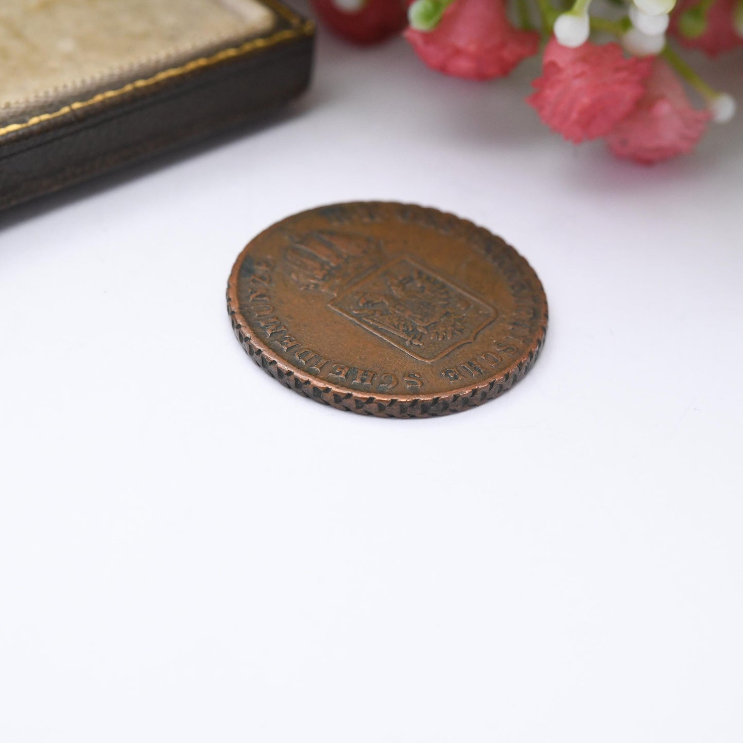 Antique 1816 1 Kreuzer Copper Coin - Austrian Gulden