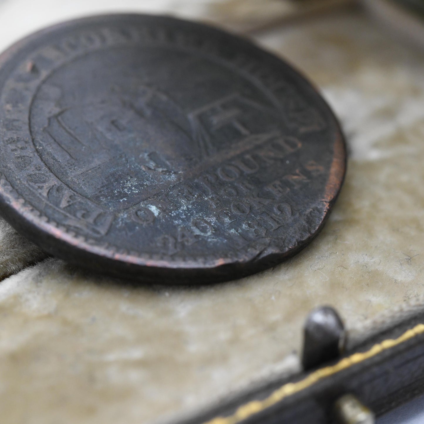 Antique 1812 Scorrier House Copper Coin Provincial Token - Cornish Penny Georgian Merchant Coinage | John Williams Emergency Money