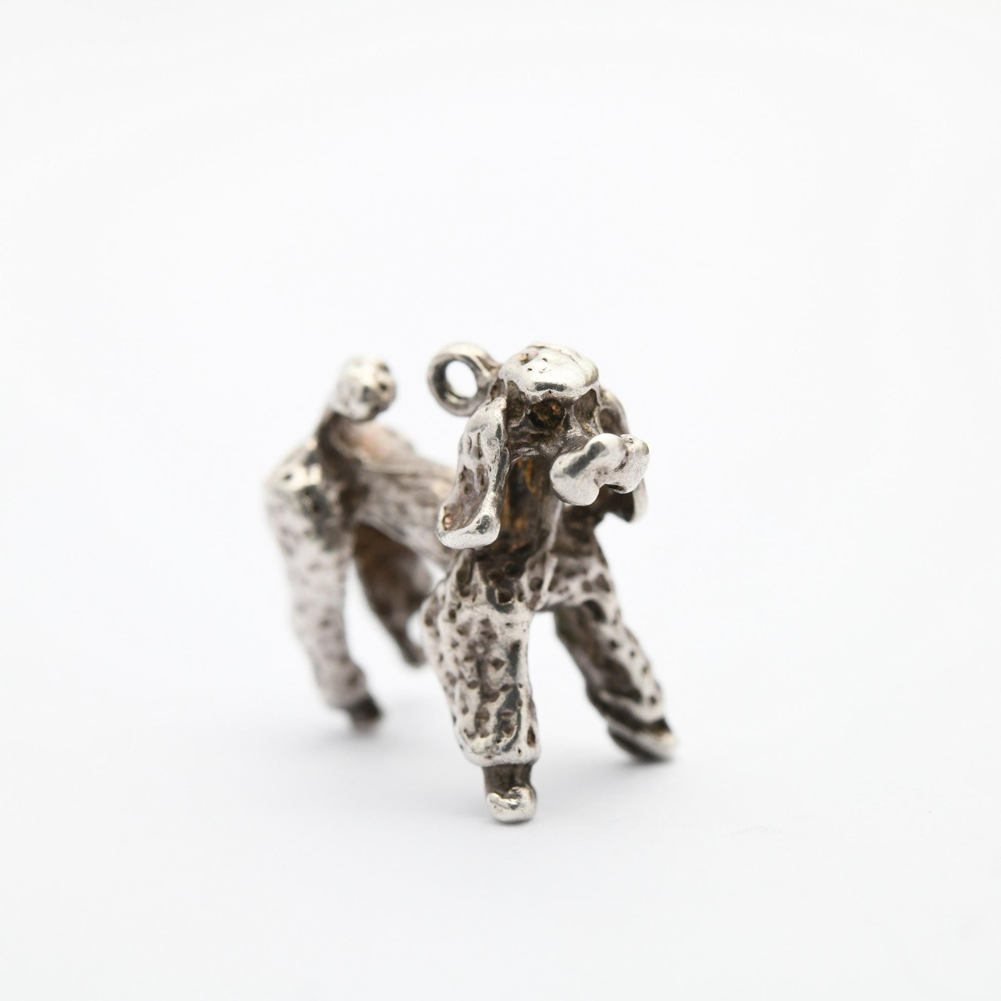 Vintage Sterling Silver Poodle Charm Pendant - | Dog Charm | Gift for Charm Bracelet