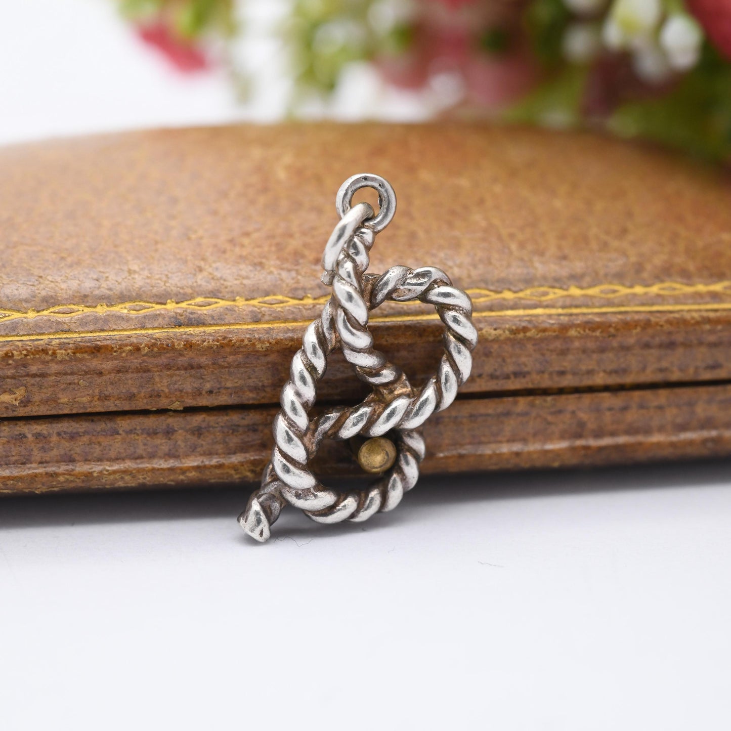 Vintage Sterling Silver Rope Knot Pendant Charm - Naval Knot | Maritime Charm | Charm Pendant for Charm Necklace