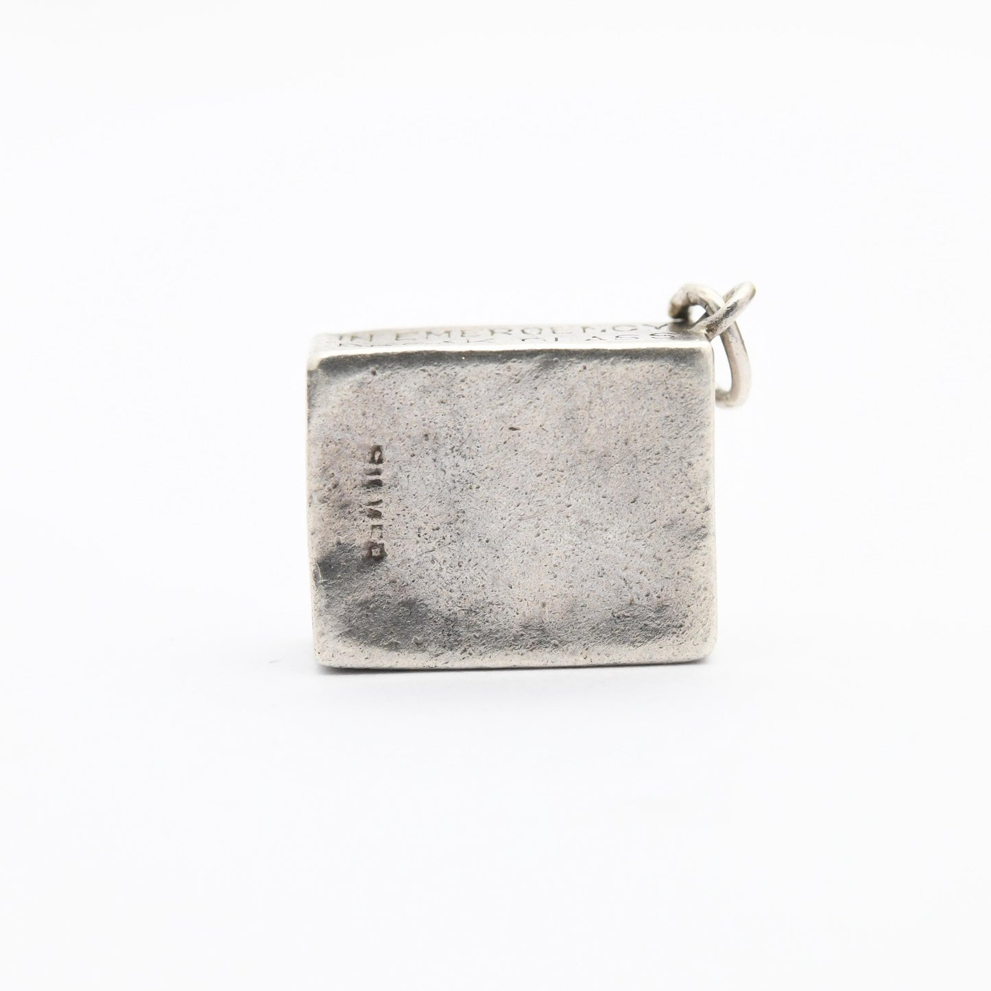 Vintage Sterling Silver Old British Ten Shilling Note in Emergency Case Charm Pendant - Emergency Savings | Souvenir Gift for Charm Bracelet