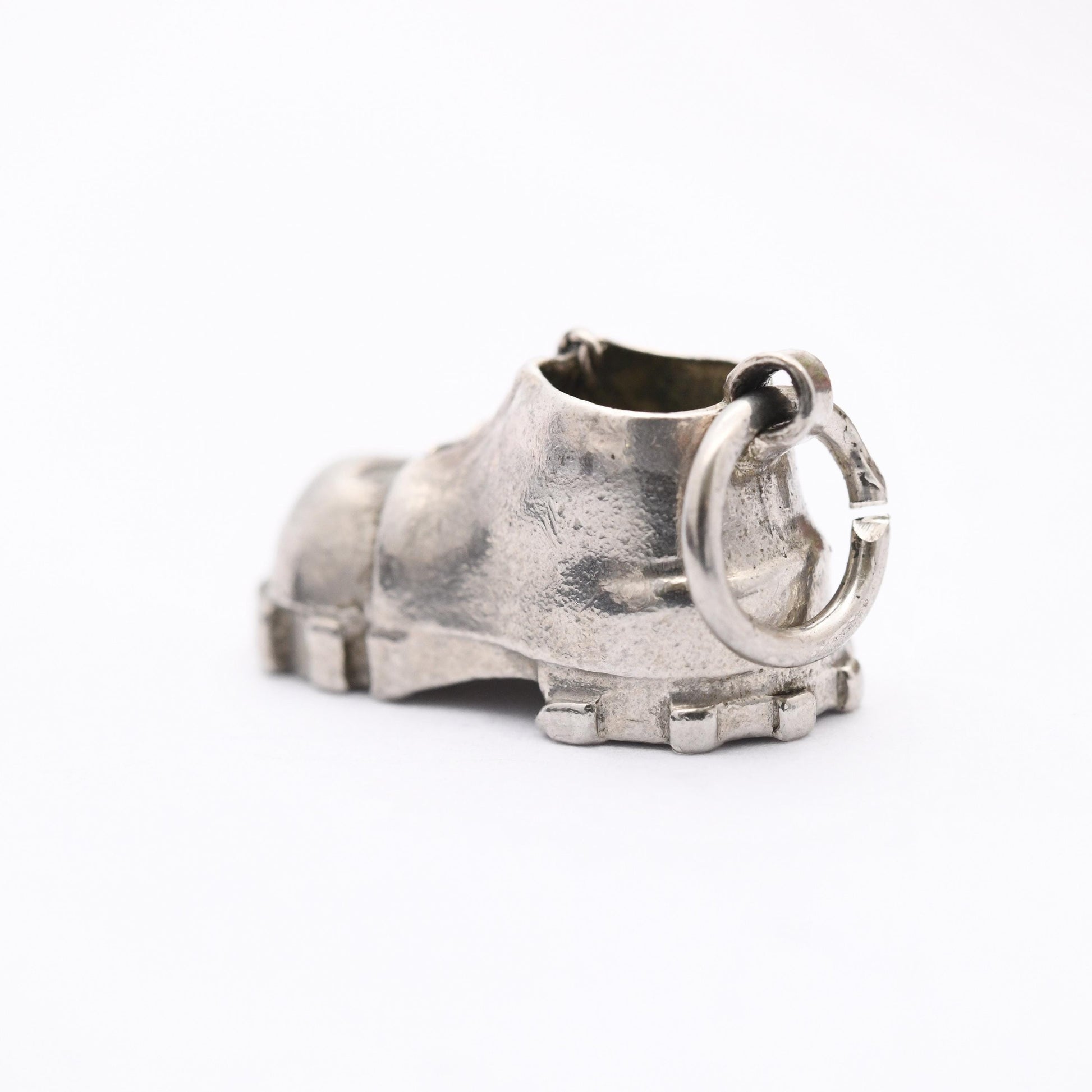 Vintage Sterling Silver Hiking Boot Charm Pendant - Walking Shoe | Boot | Gift for Charm Bracelet