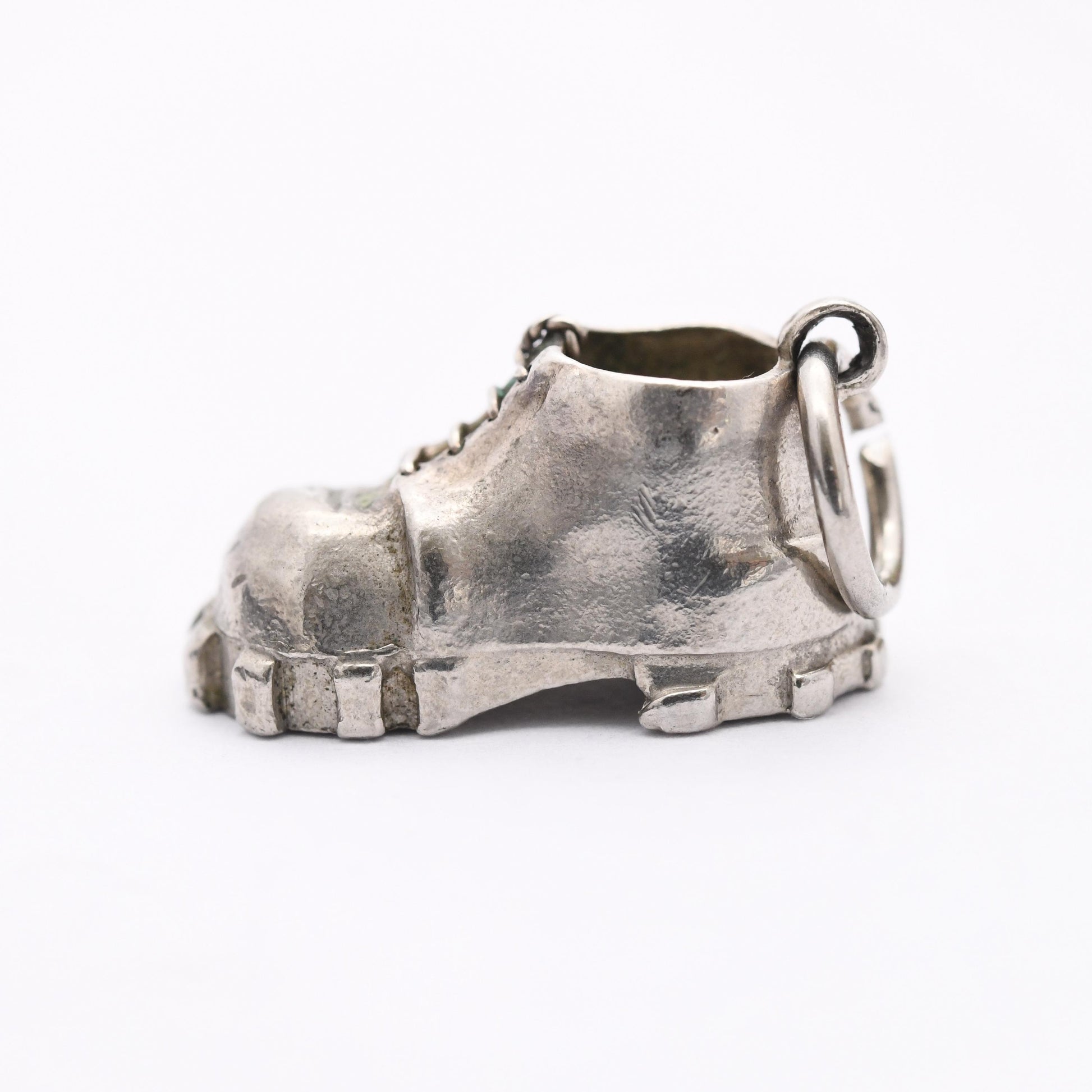 Vintage Sterling Silver Hiking Boot Charm Pendant - Walking Shoe | Boot | Gift for Charm Bracelet
