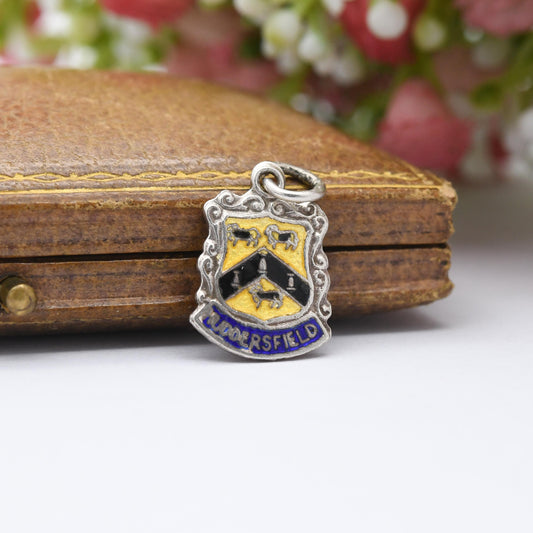 Vintage Sterling Silver Huddersfield Charm Pendant - England | Souvenir Gift for Charm Bracelet