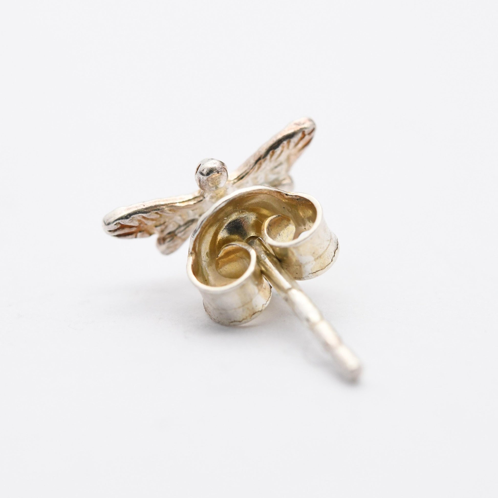 Sterling Silver Bumble Bee Stud Earrings - Bee | Insect Jewellery | Bee Earrings | Studs | Butterfly Clasp
