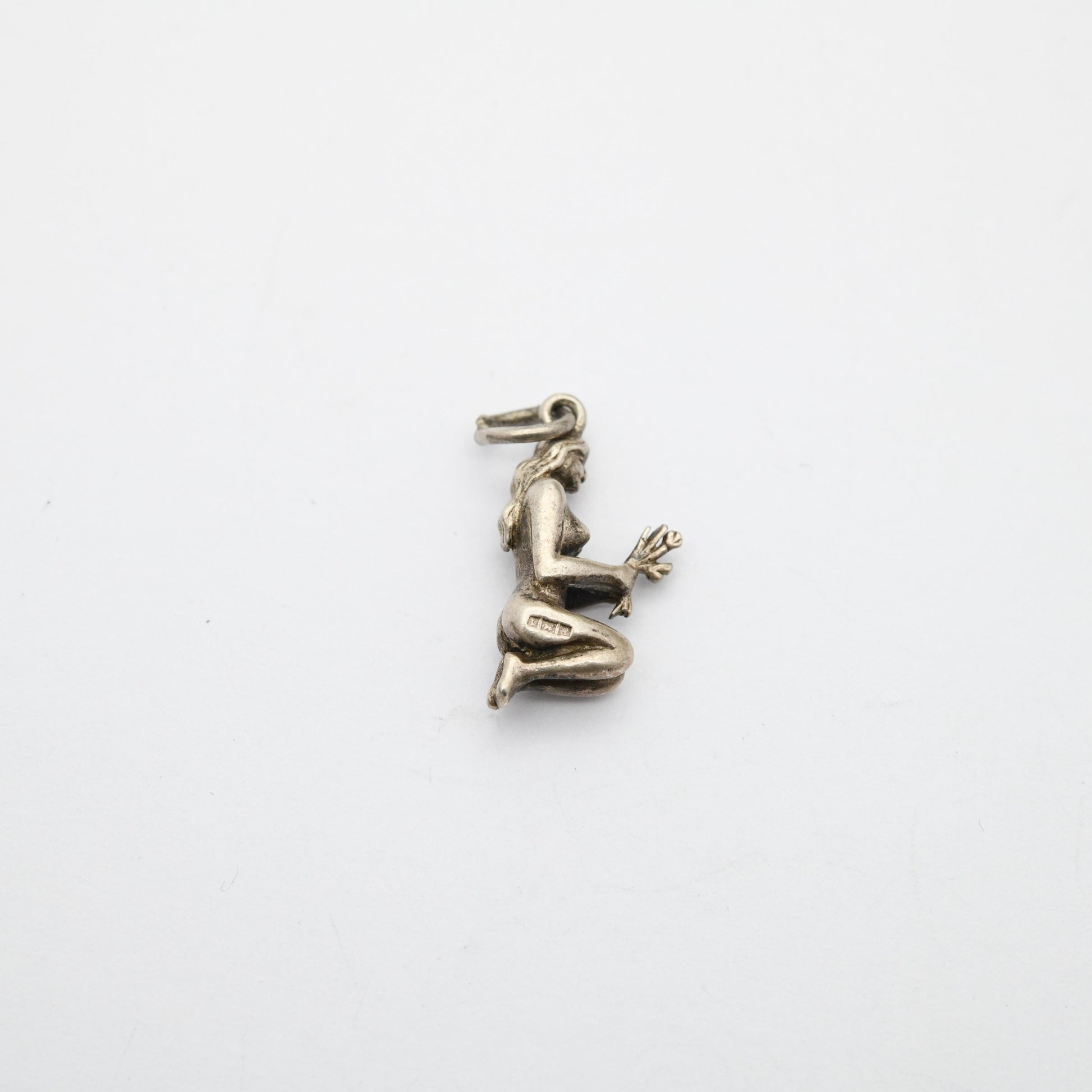 Vintage Sterling Silver Goddess Ceres Demeter Charm Pendant - Goddess of the Harvest, Fertility, and the Earth | Gift for Charm Bracelet