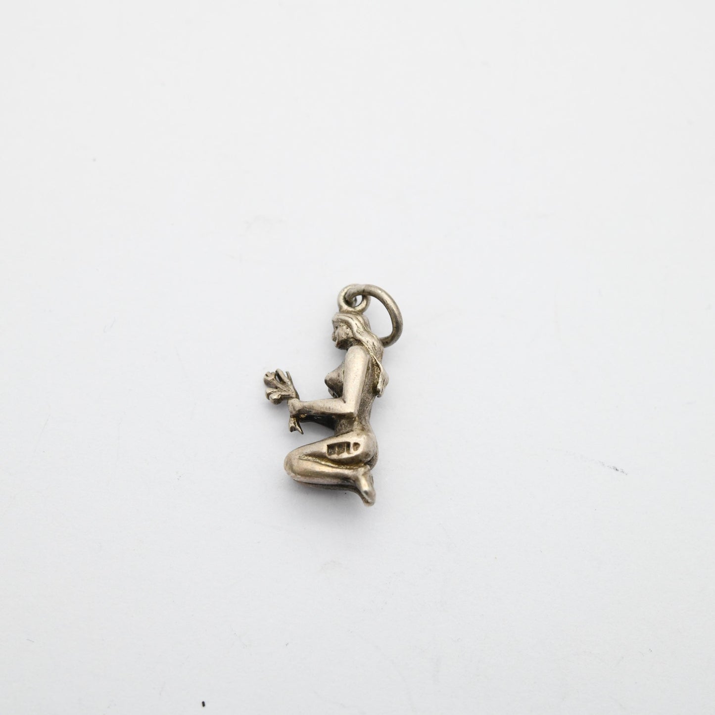Vintage Sterling Silver Goddess Ceres Demeter Charm Pendant - Goddess of the Harvest, Fertility, and the Earth | Gift for Charm Bracelet