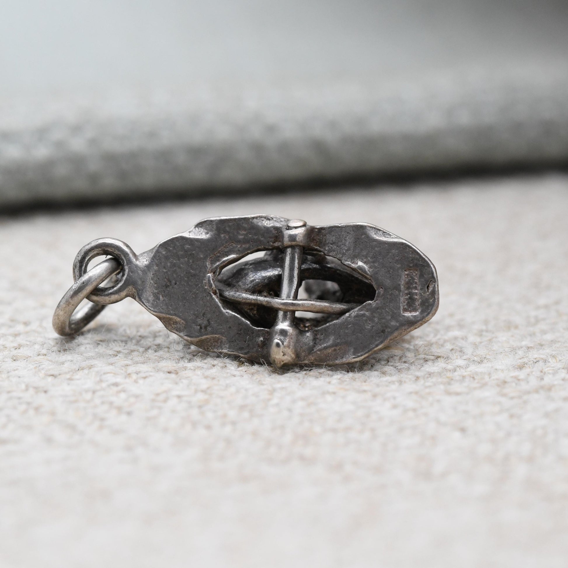 Vintage CHIM Articulated Silver The Owl and the Pussy-Cat Charm - Cute Little Moving Boat Charm | Poem | Music | Gift for Charm Bracelet