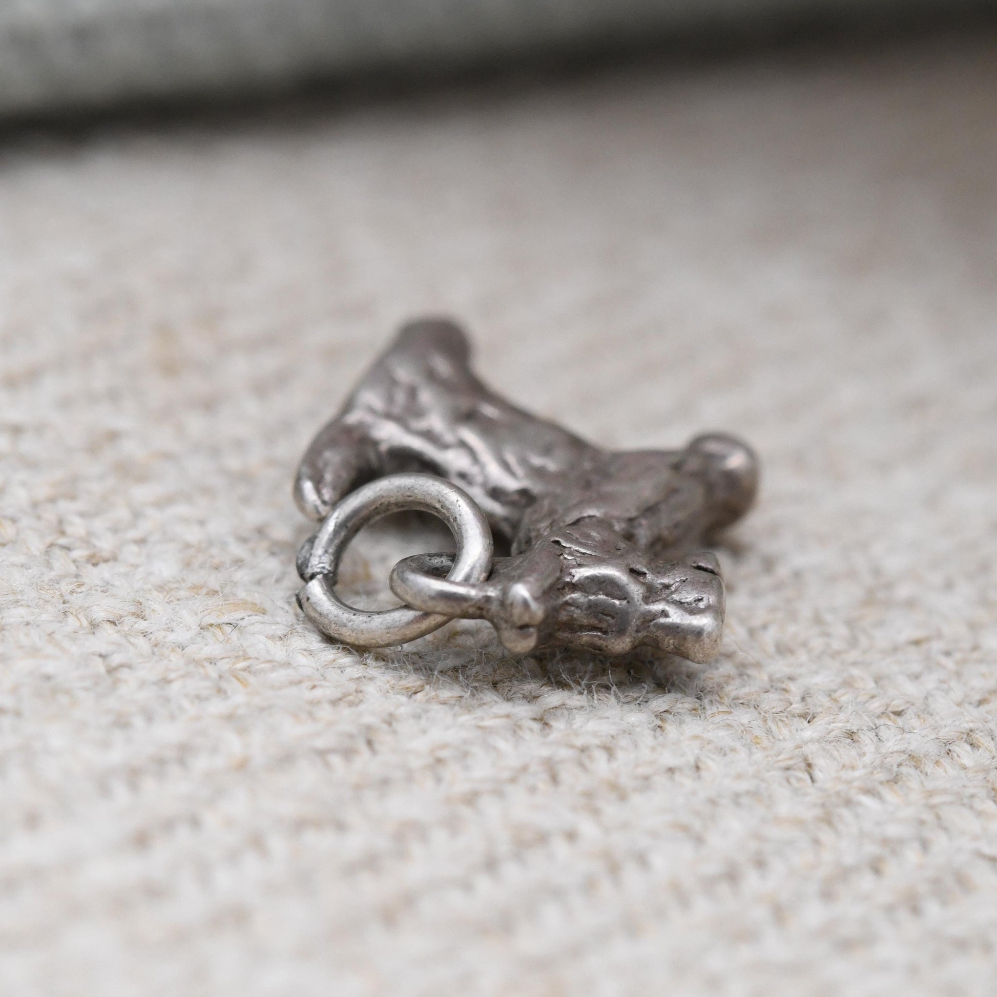 Vintage Sterling Silver Schnauzer Charm Pendant - Miniature Schnauzer | Dog Charm | Gift for Charm Bracelet