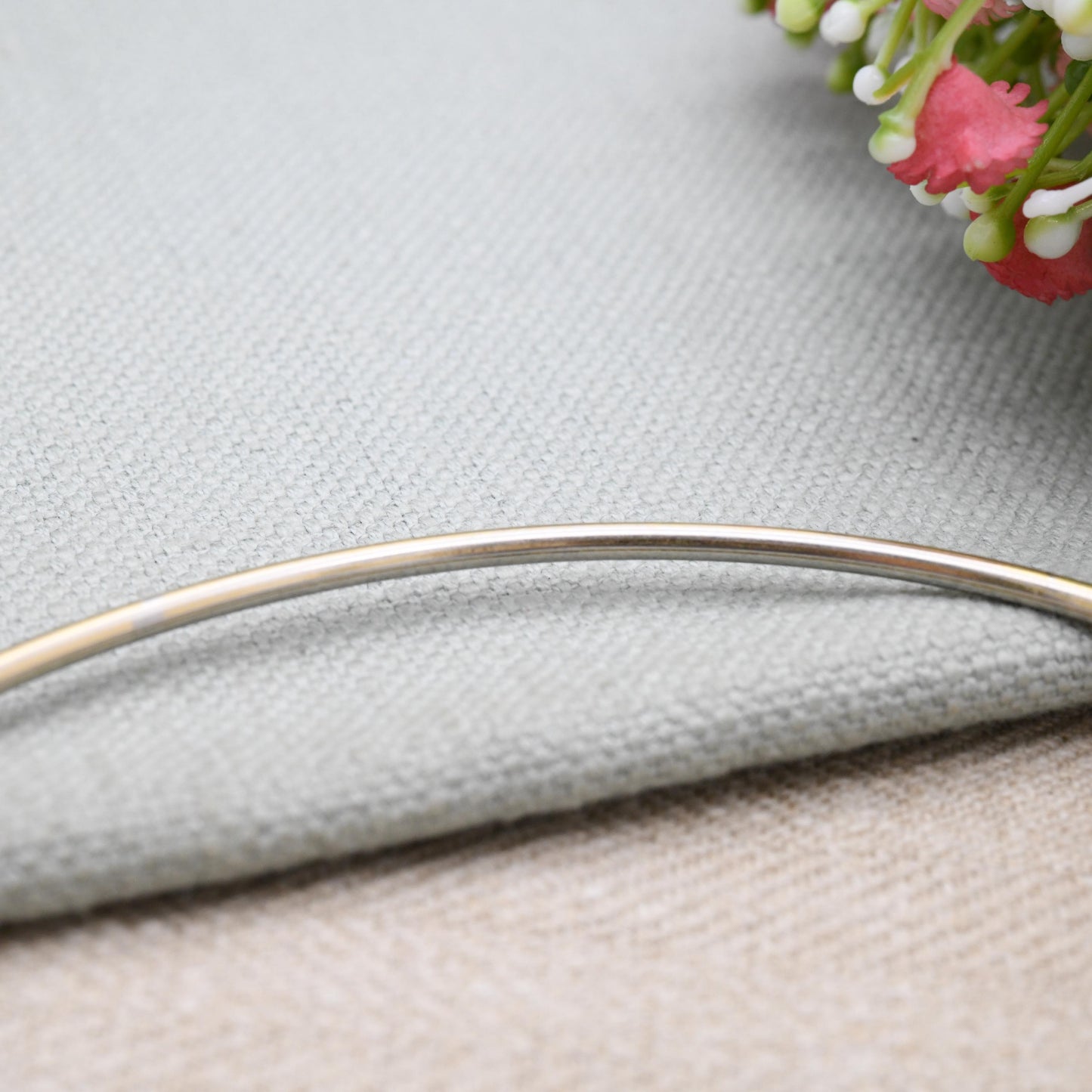 Vintage Grossé Rigid Torque Necklace 1972 German Designer Signed Jewellery - Gold Plated Open Necklace 11cm Diameter