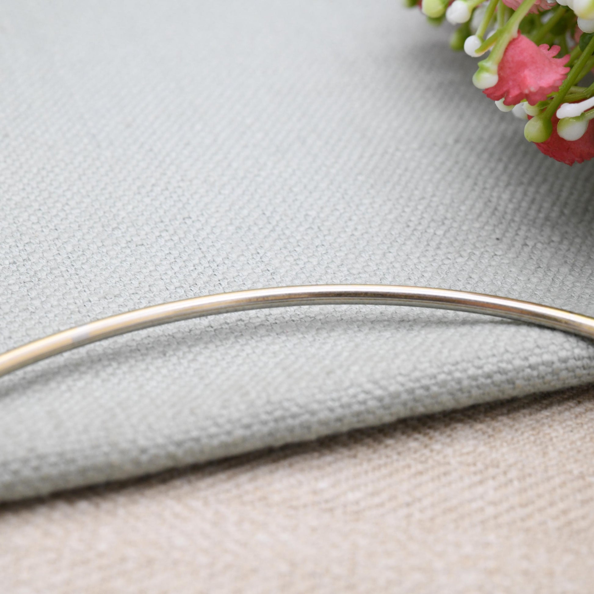Vintage Grossé Rigid Torque Necklace 1972 German Designer Signed Jewellery - Gold Plated Open Necklace 11cm Diameter