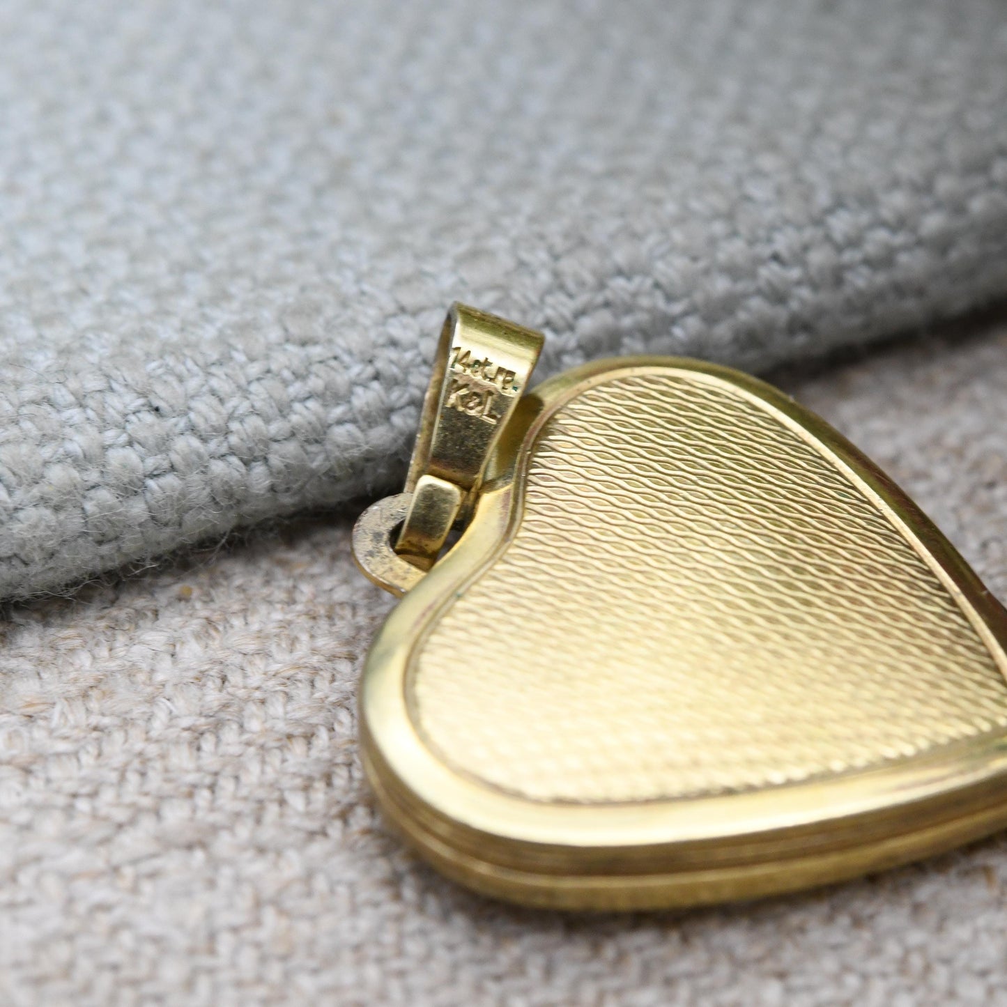 Vintage 14ct Rolled Gold Heart Locket By Kordes and Lichtenfels K&L - Mid-Century Photo Pendant Necklace c. 1960s Jewellery Gift for Her