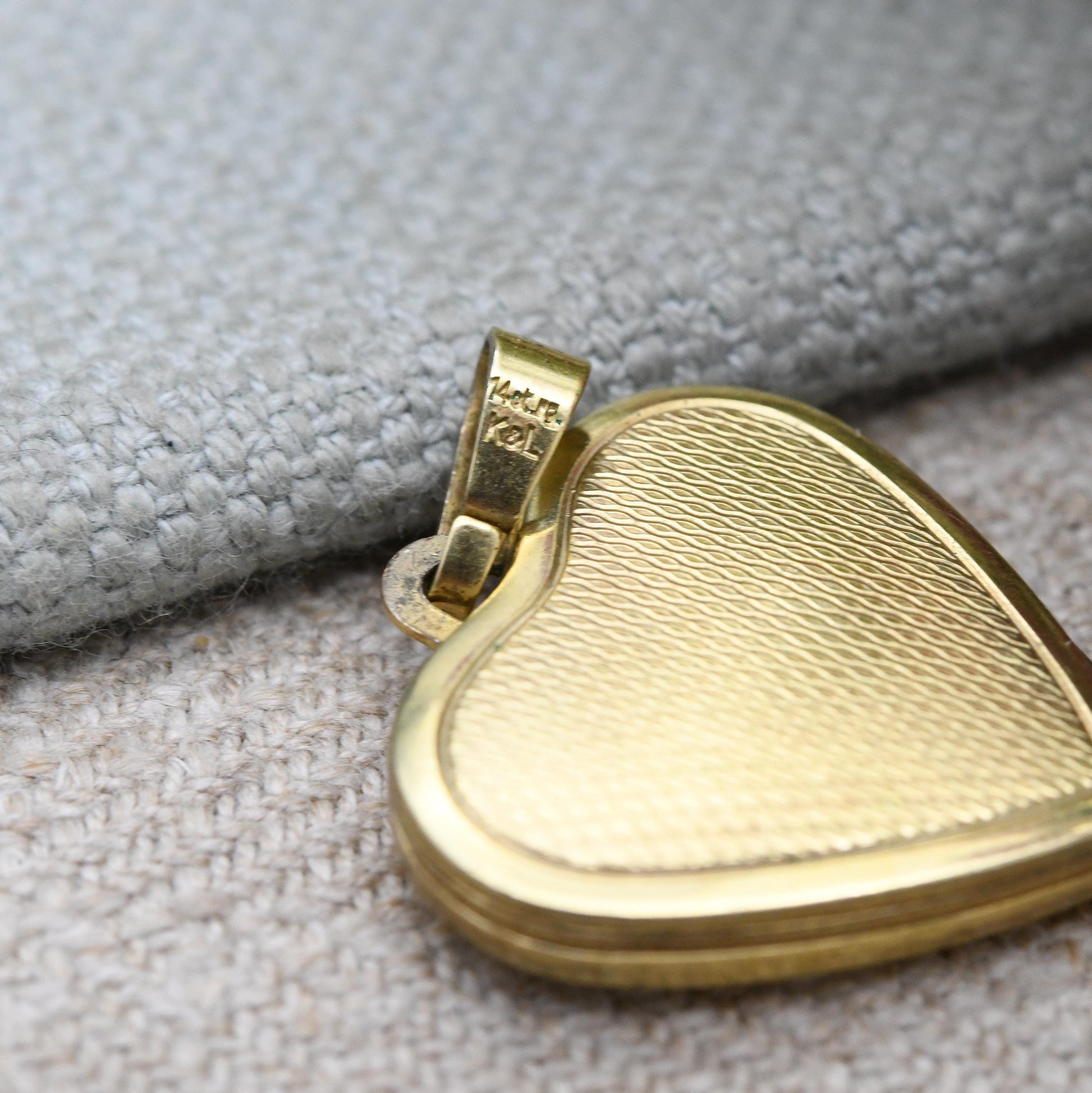 Vintage 14ct Rolled Gold Heart Locket By Kordes and Lichtenfels K&L - Mid-Century Photo Pendant Necklace c. 1960s Jewellery Gift for Her