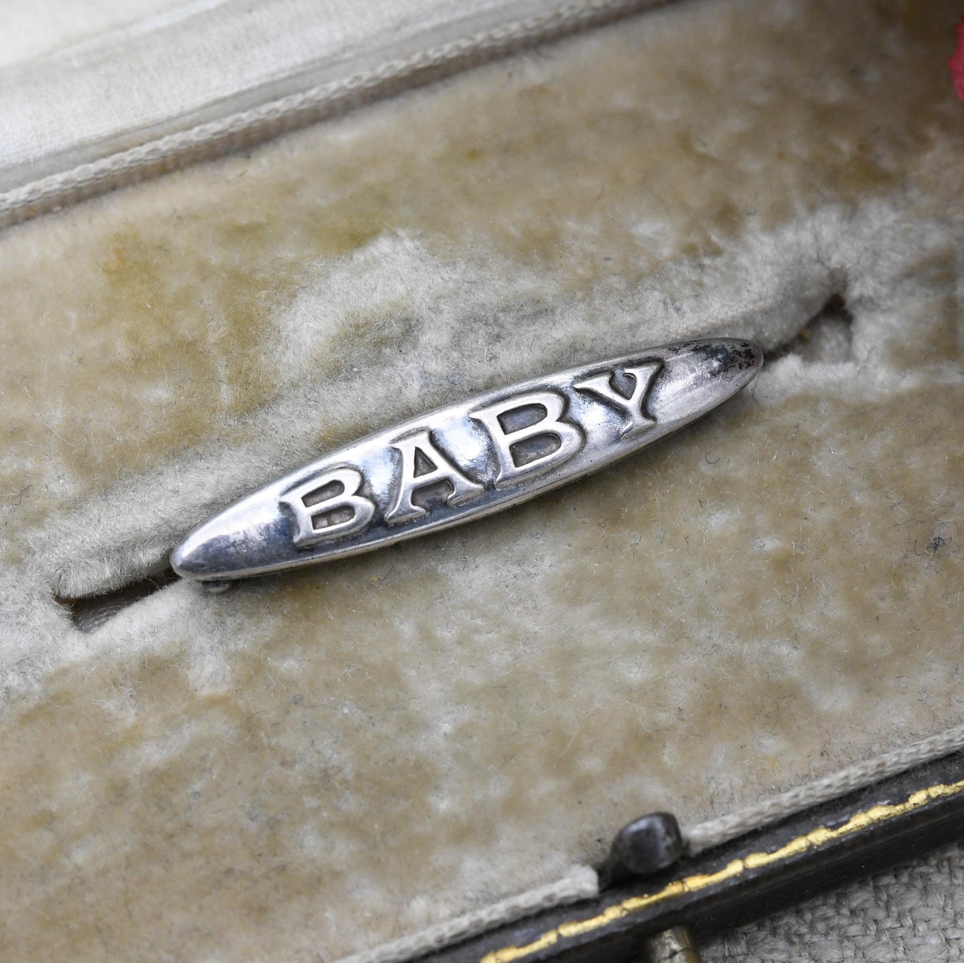 Antique Charles Horner Baby Brooch Sterling Silver - Edwardian Bar Brooch Collectable Minimal Silver Jewellery