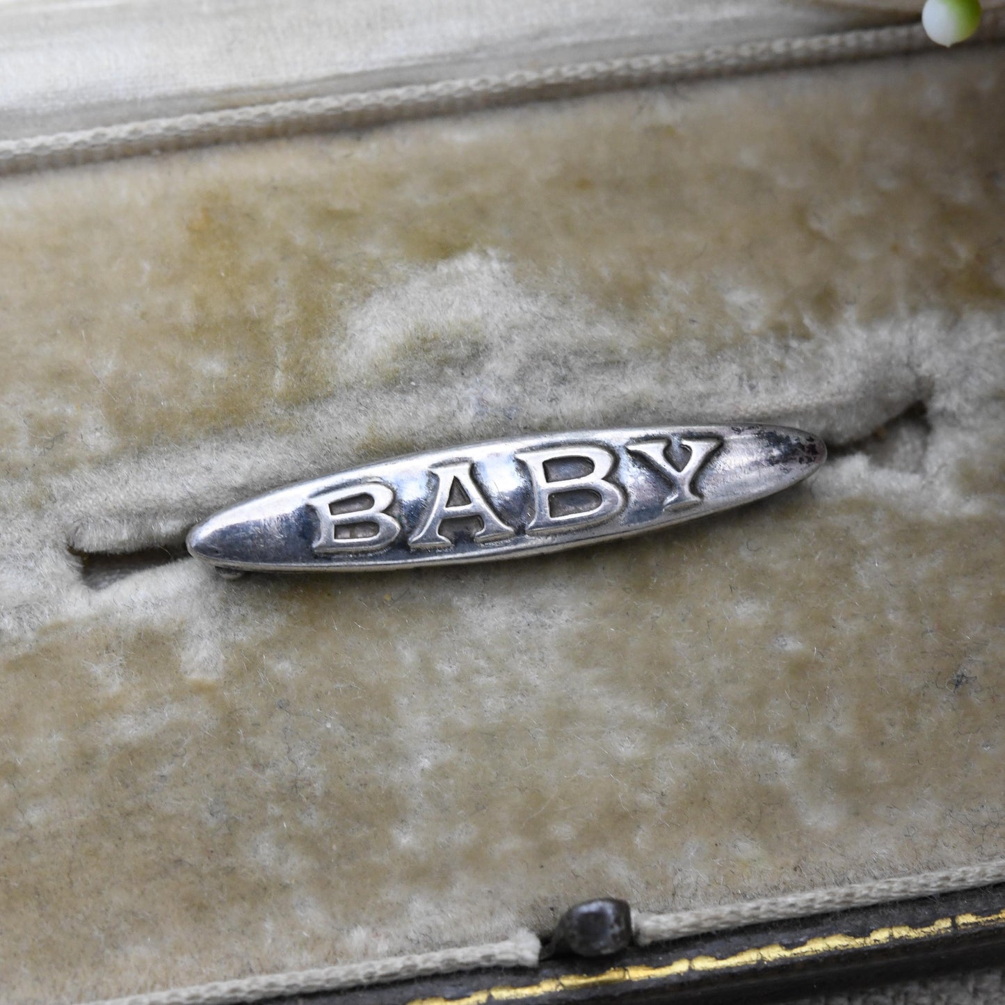 Antique Charles Horner Baby Brooch Sterling Silver - Edwardian Bar Brooch Collectable Minimal Silver Jewellery