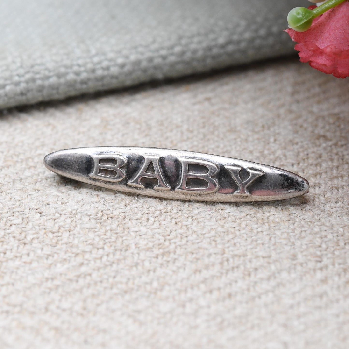 Antique Charles Horner Baby Brooch Sterling Silver - Edwardian Bar Brooch Collectable Minimal Silver Jewellery