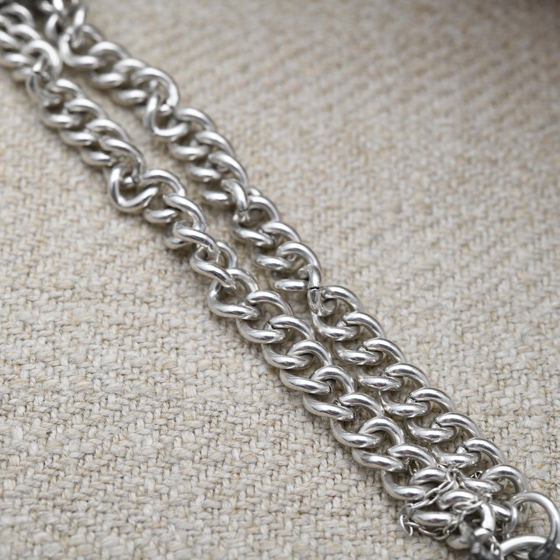 Vintage Sterling Silver Heart Padlock Clasp Chain Bracelet - Cute Curb Links with Safety Chain | Charm Bracelet | Gift for Her