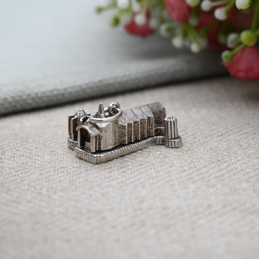 Vintage Nuvo Sterling Silver Opening Coventry Cathedral Charm Pendant - Alter | Cross | Tourism Souvenir | Gift for Charm Bracelet