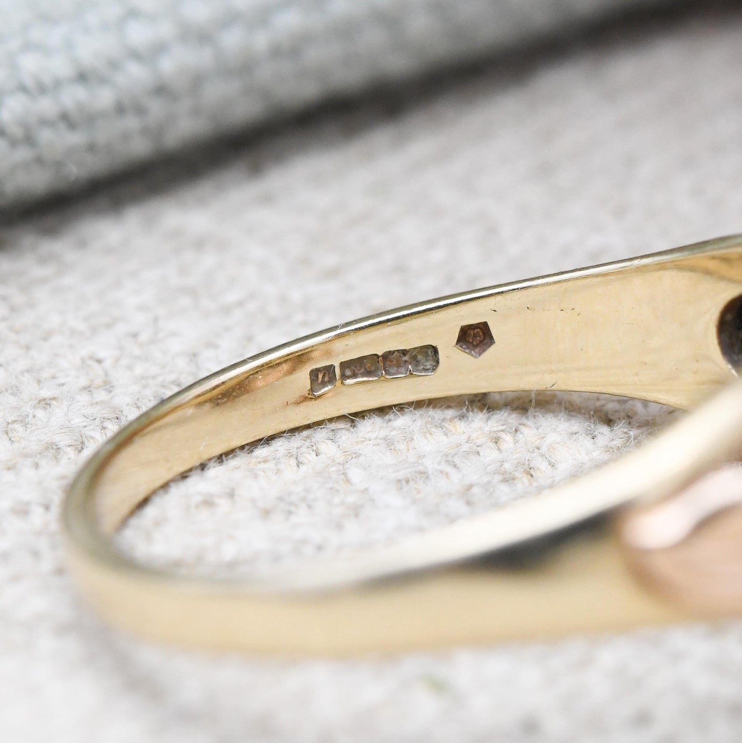 Vintage Clogau 9ct Gold Ring Tree of Life Ring Welsh Gold - Tear Drop Floral Band Ring | Vine Leaves | UK Size - S | US Size - 9 1/2