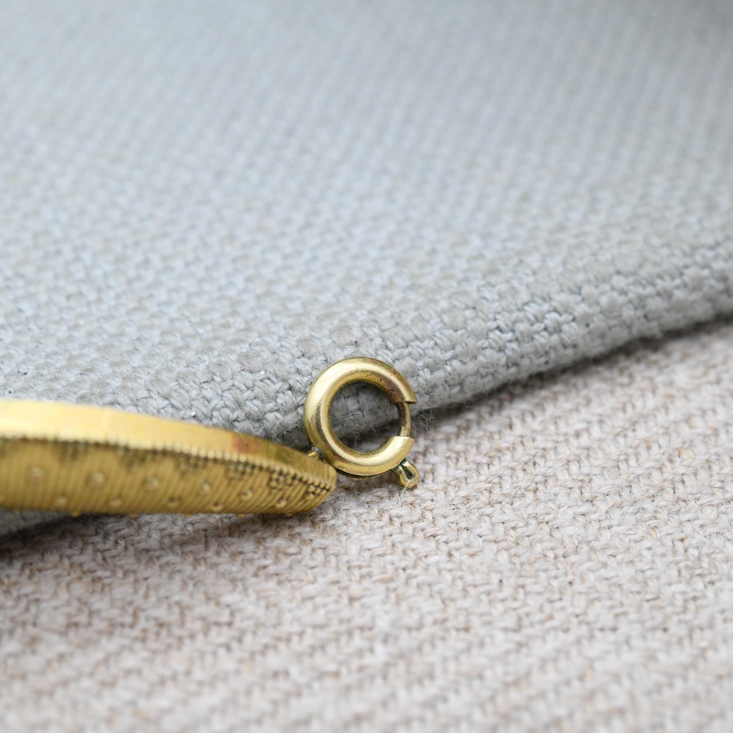 Vintage Americ Rolled Gold Panel Necklace by Kollmar & Jourdan KJ - Mid-Century Textured Jewellery by German Designer