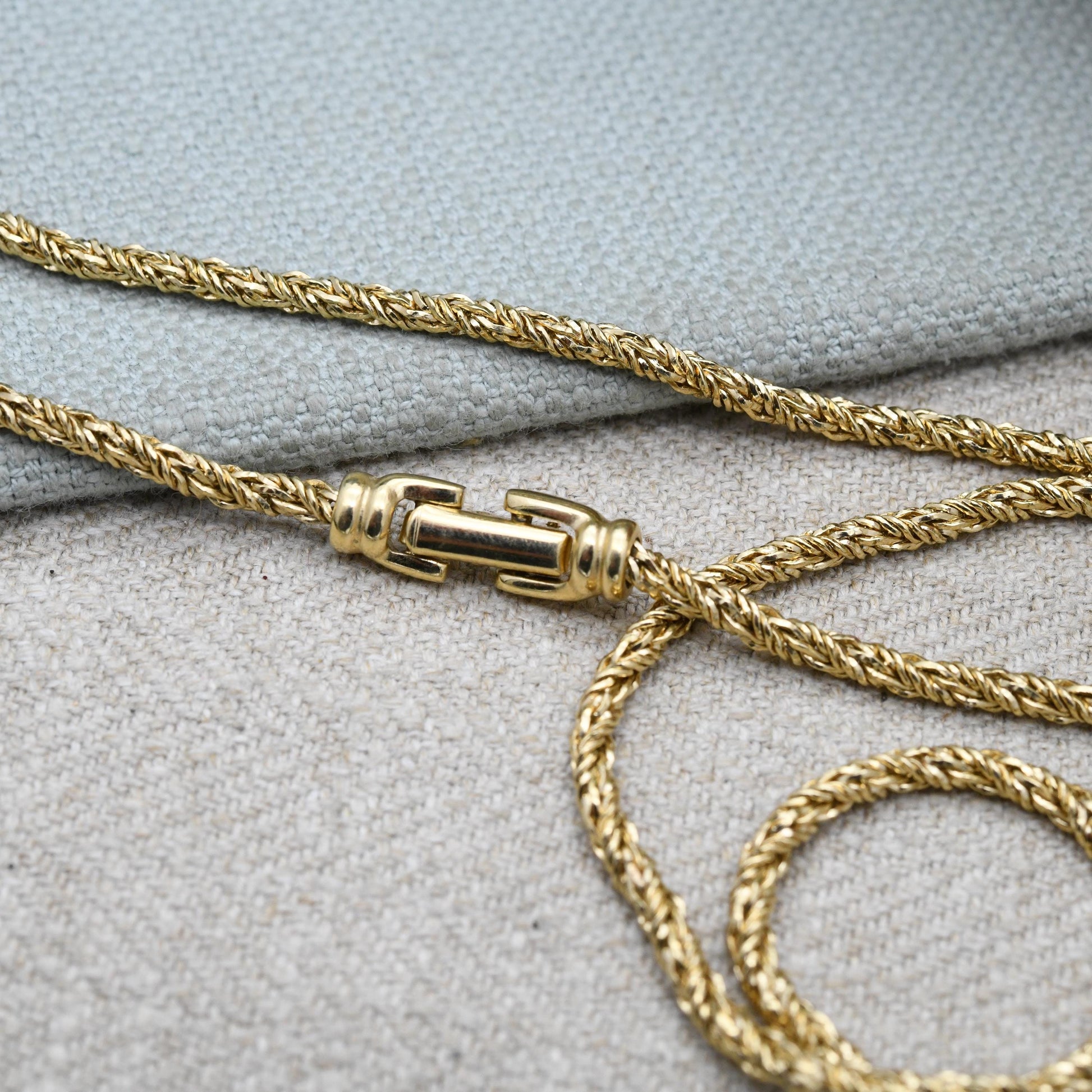 Vintage Swarovski Crystal Ball and Tassel Pendant Necklace - Statement Designer Gold Tone Jewellery