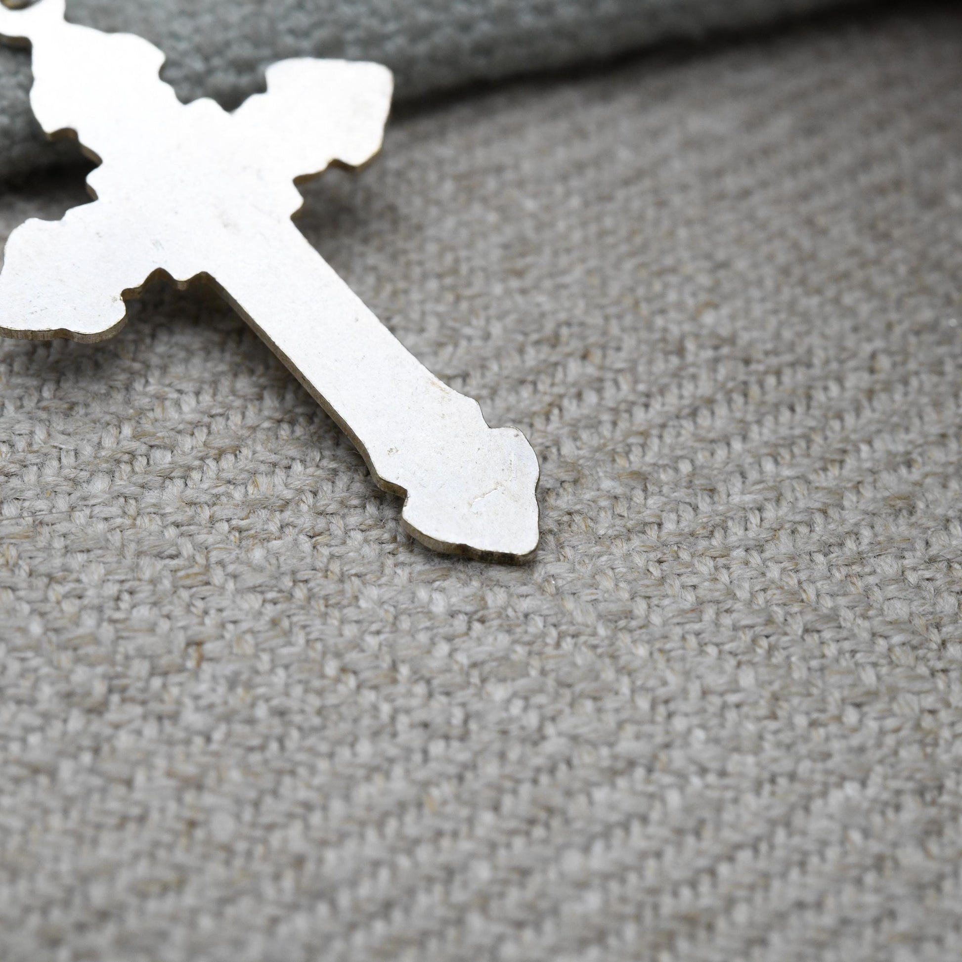 Vintage Sterling Silver Crucifix Pendant Christ on the Cross - Religious Jewellery | Gift for Charm Necklace