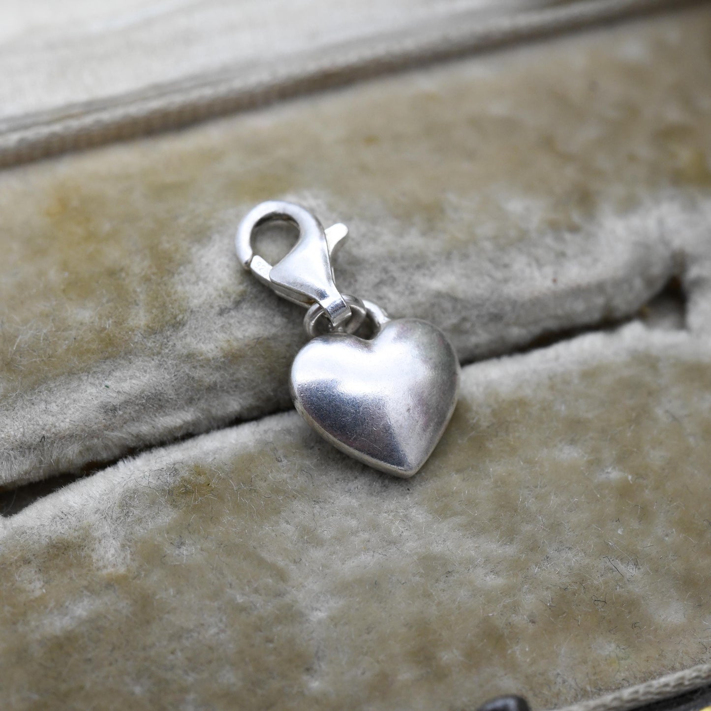 Thomas Sabo Sterling Silver Puffed Love Heart Charm Pendant - Small Romantic Gift for Her Charm Bracelet Necklace
