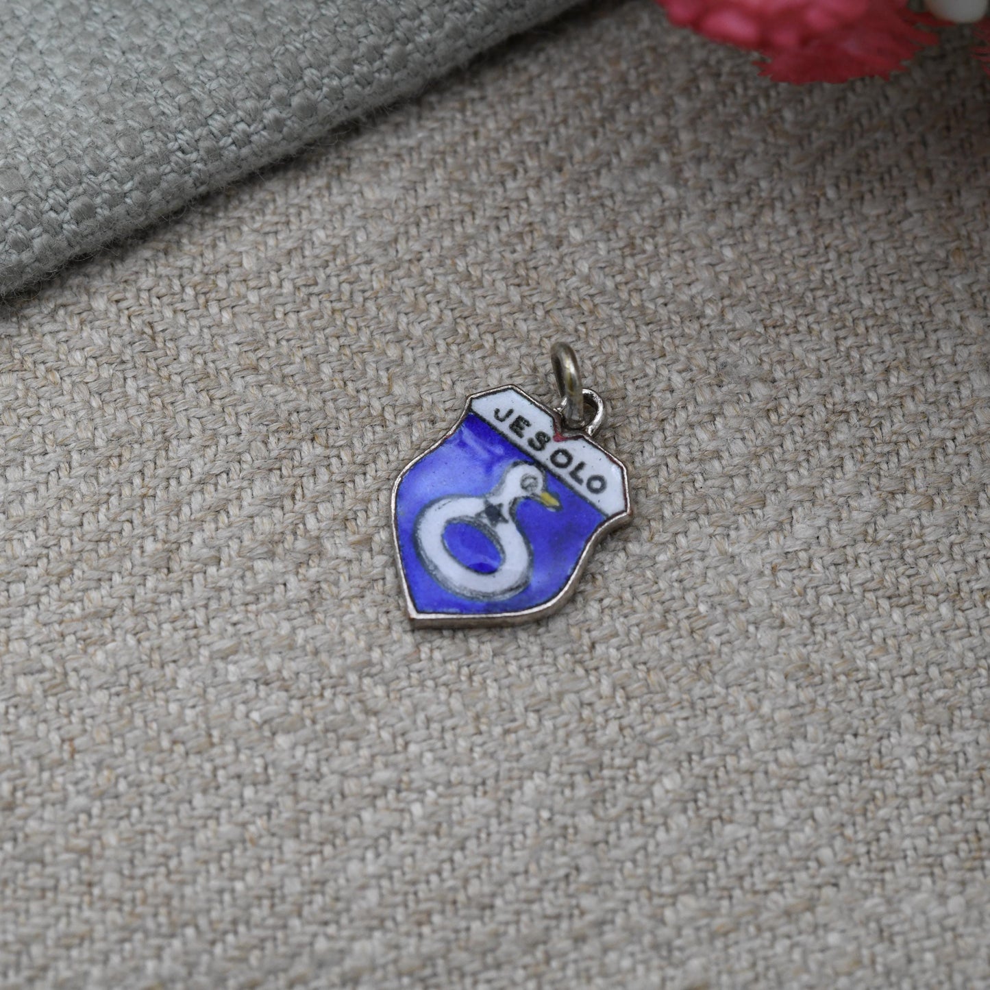 Vintage Sterling Silver Jesolo Charm Pendant - Venice | Italian Seaside | Italy | Italian Travel Charm | Souvenir Gift for Charm Bracelet