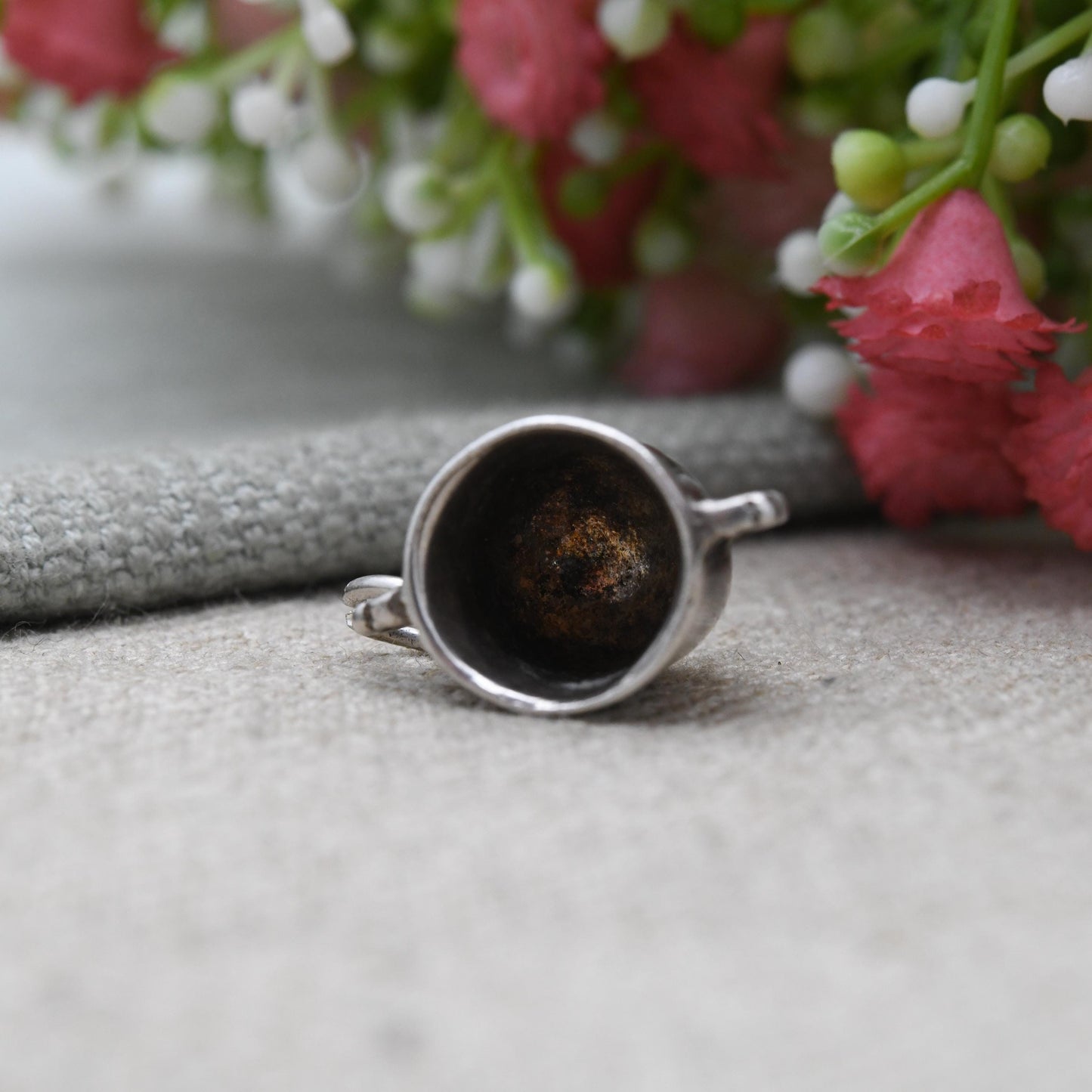 Vintage Sterling Silver Guernsey Loving Cup Charm Pendant - Timeless Traditional Heirloom | Baptism Present | Gift for Charm Bracelet