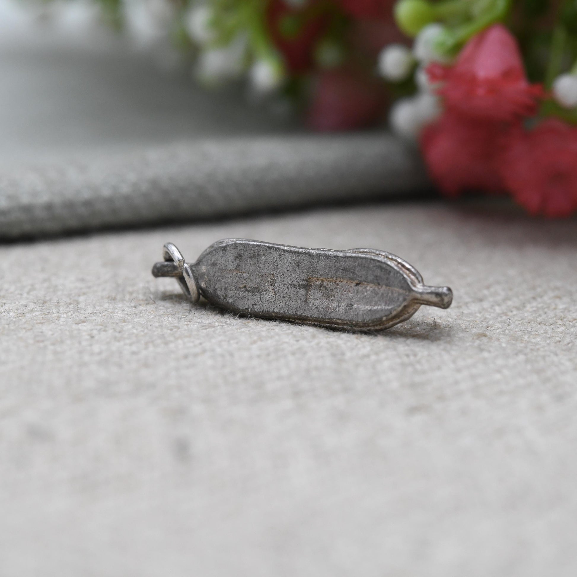 Vintage Silver Barge Charm Pendant - Cute Collectable Narrow Boat | Gift for Charm Bracelet or Charm Necklace