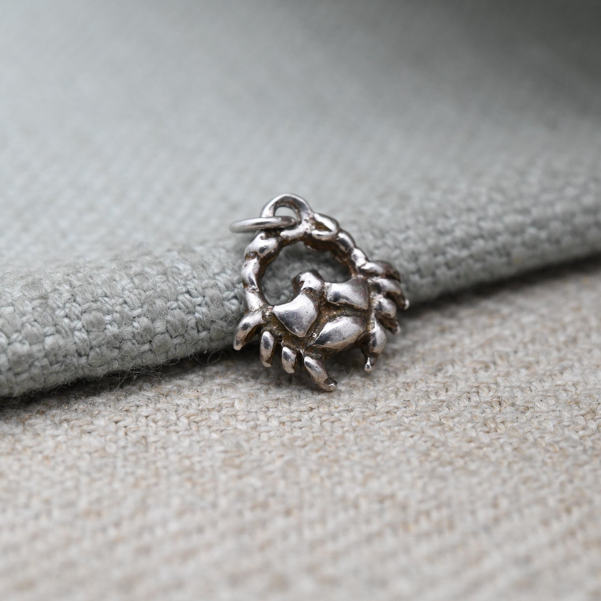 Vintage Sterling Silver Crab Charm Pendant - Animal Charm | Sea | Ocean | Gift for Charm Bracelet