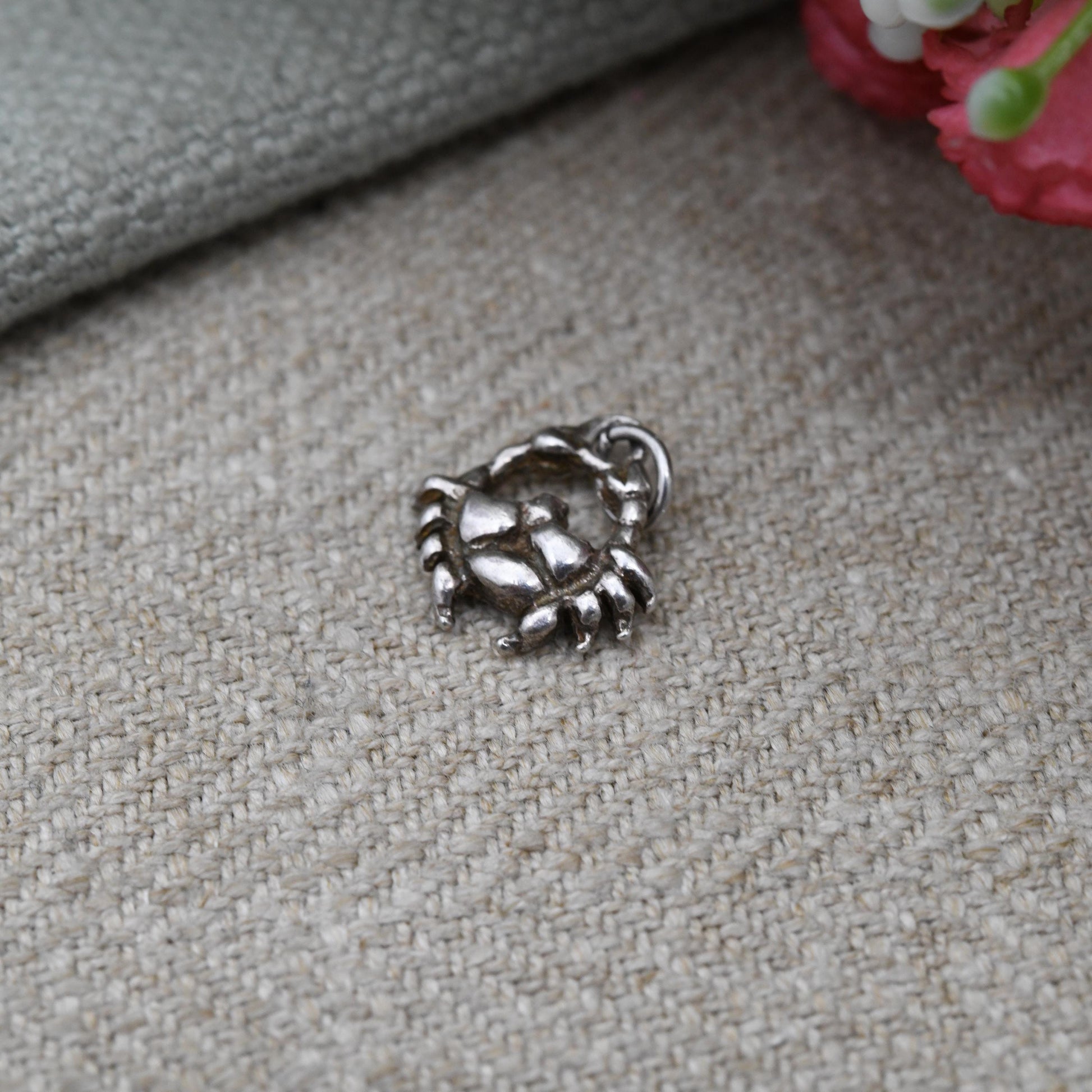 Vintage Sterling Silver Crab Charm Pendant - Animal Charm | Sea | Ocean | Gift for Charm Bracelet