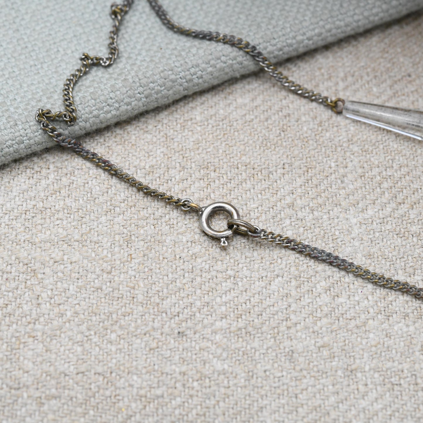 Antique Edwardian Cut Glass Crystal Necklace c. 1900 Bridal Necklace