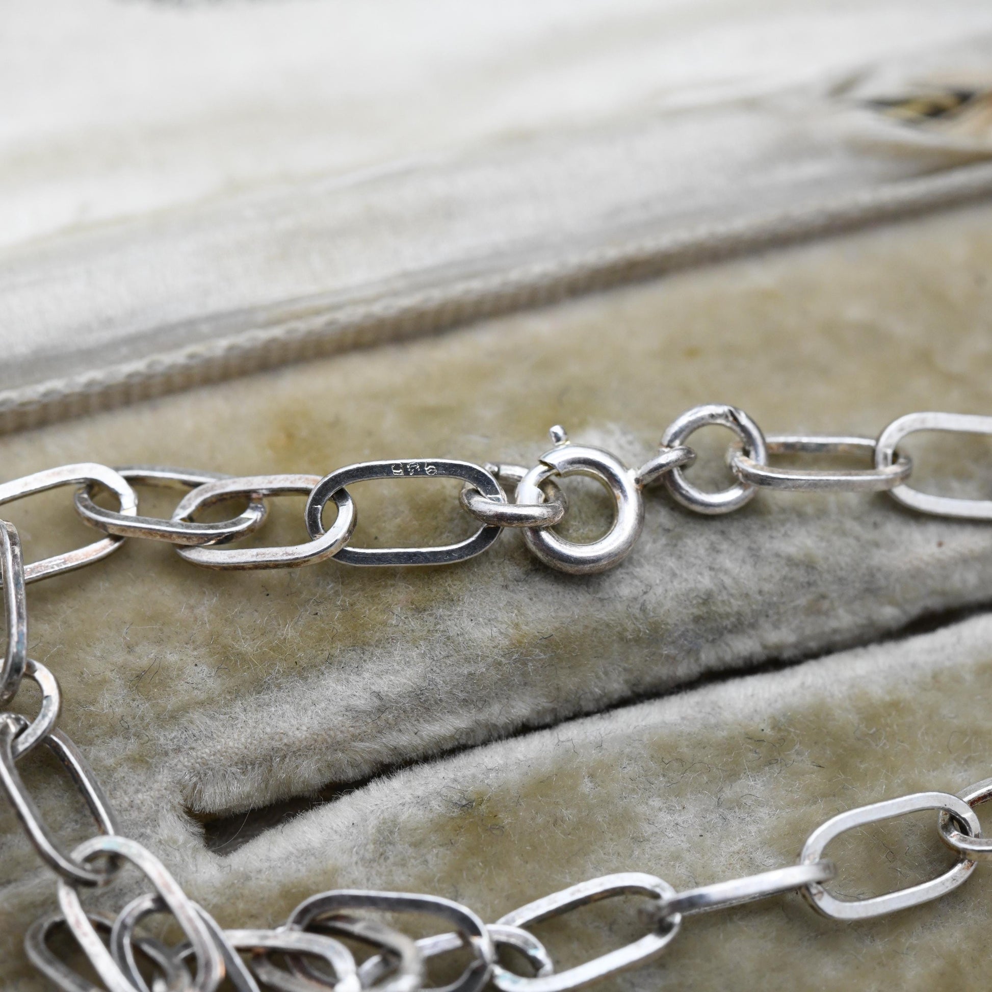 Vintage Sterling Silver Cable Link Bracelet - Unisex Gift for Him Her