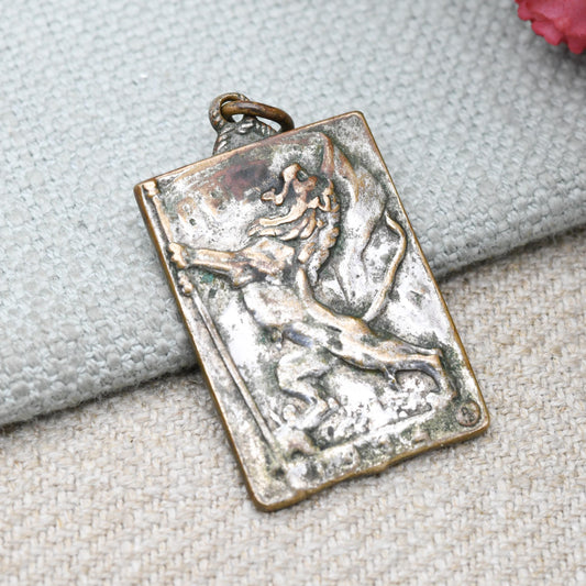 Antique Belgian Military Medal - “Ligue Nationale du Souvenir et de la Gloire” National League of Remembrance and Glory | Battle of the Yser