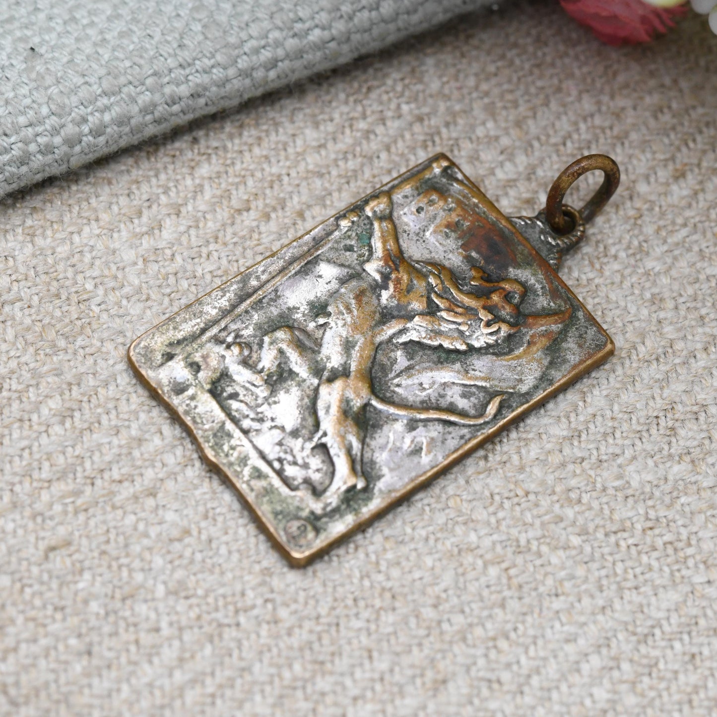Antique Belgian Military Medal - “Ligue Nationale du Souvenir et de la Gloire” National League of Remembrance and Glory | Battle of the Yser