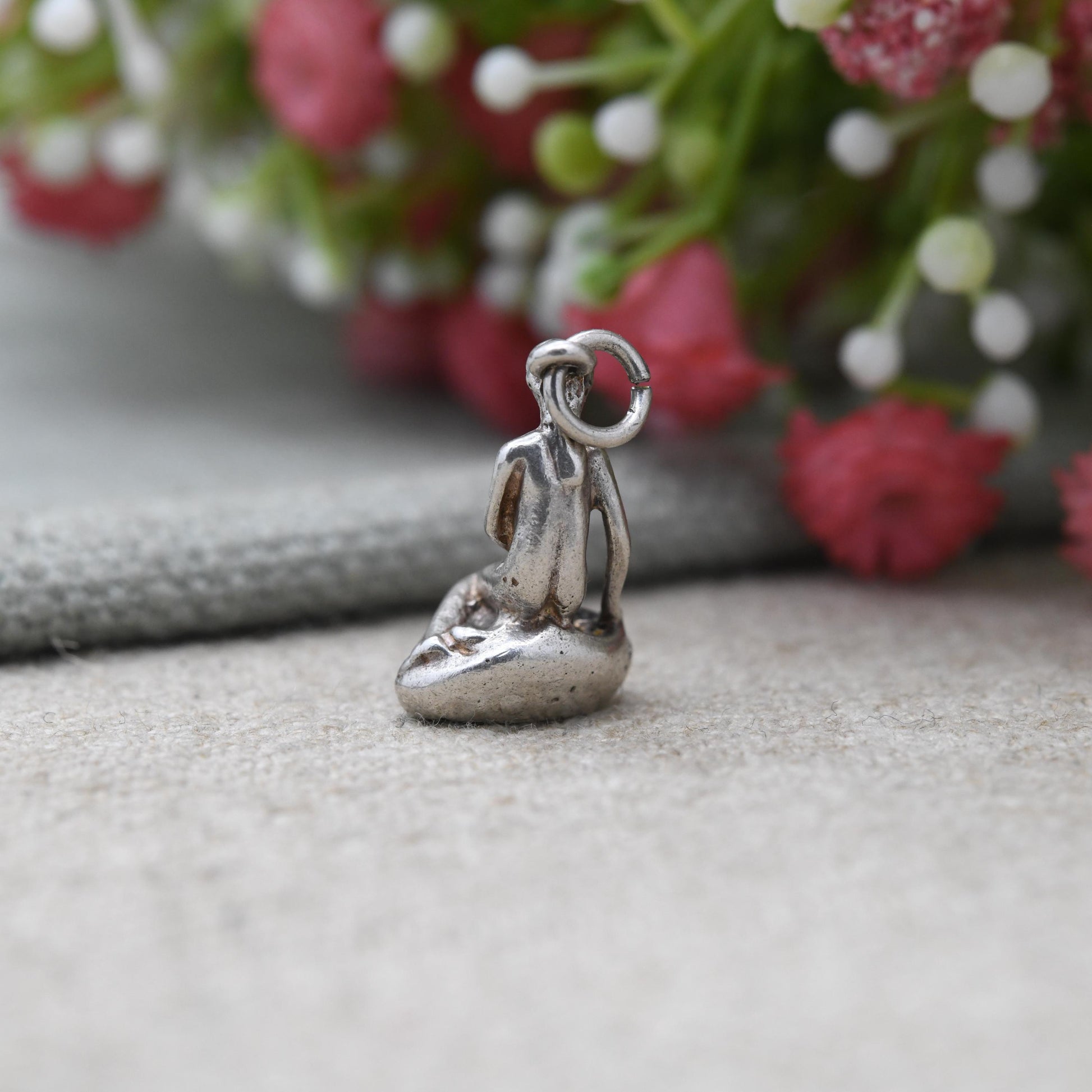 Vintage Silver Danish The Little Mermaid Charm - Travel Souvenir Pendant | Scandinavian Jewellery | Gift for Charm Bracelet Necklace