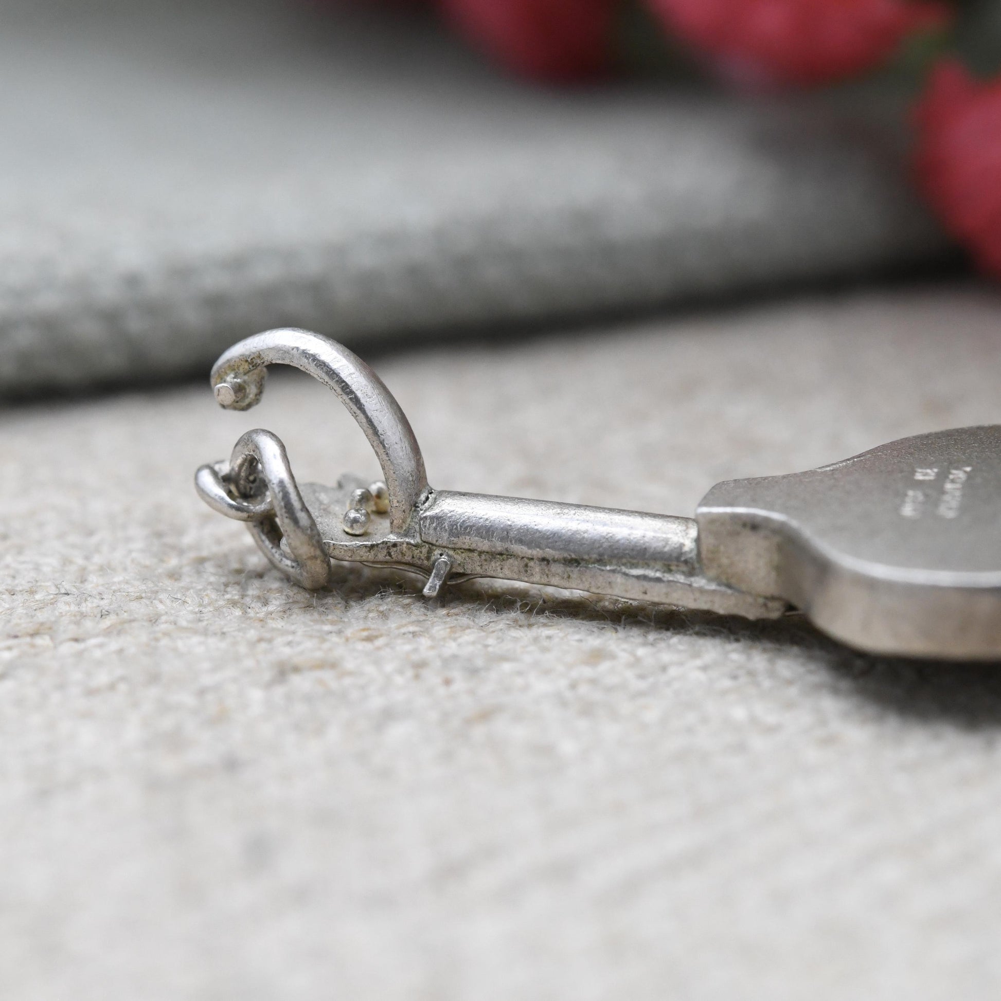 Vintage European Silver Portuguese Guitar Charm - Iberian Musical Travel Souvenir Pendant | Collectable Gift for Charm Bracelet Necklace