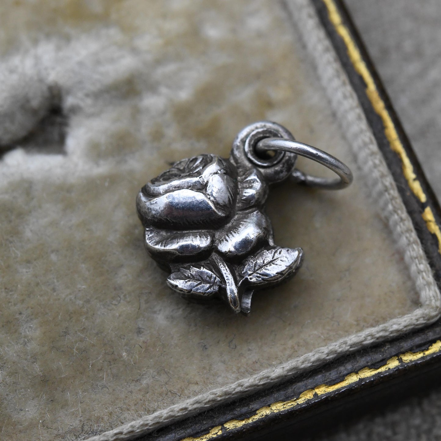 Vintage Notre Dame De Lourdes Opening Rose Locket Monogram Charm - Sanctuary of Our Lady of Lourdes | Christian Pilgrimage Jewellery