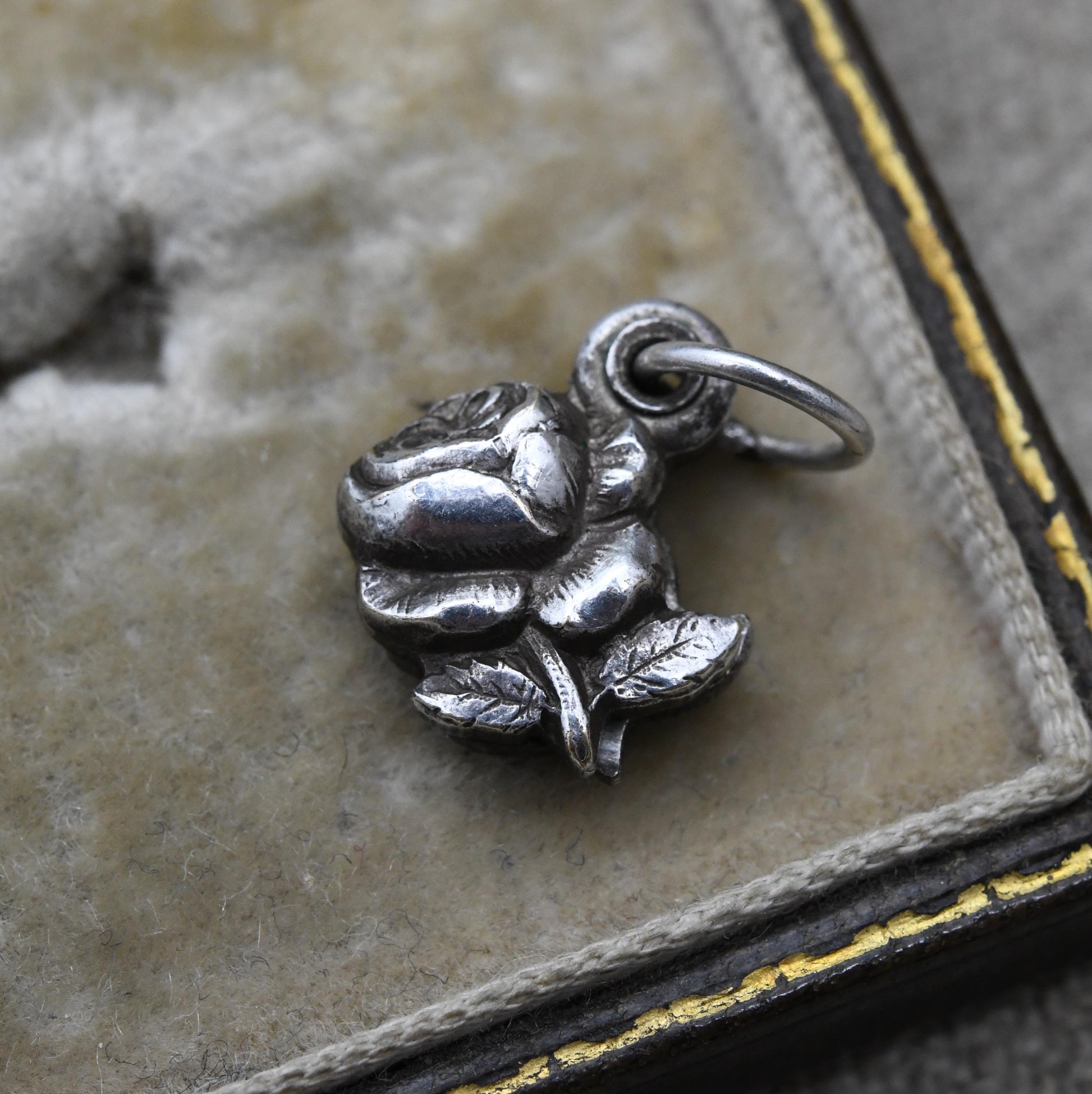 Vintage Notre Dame De Lourdes Opening Rose Locket Monogram Charm - Sanctuary of Our Lady of Lourdes | Christian Pilgrimage Jewellery