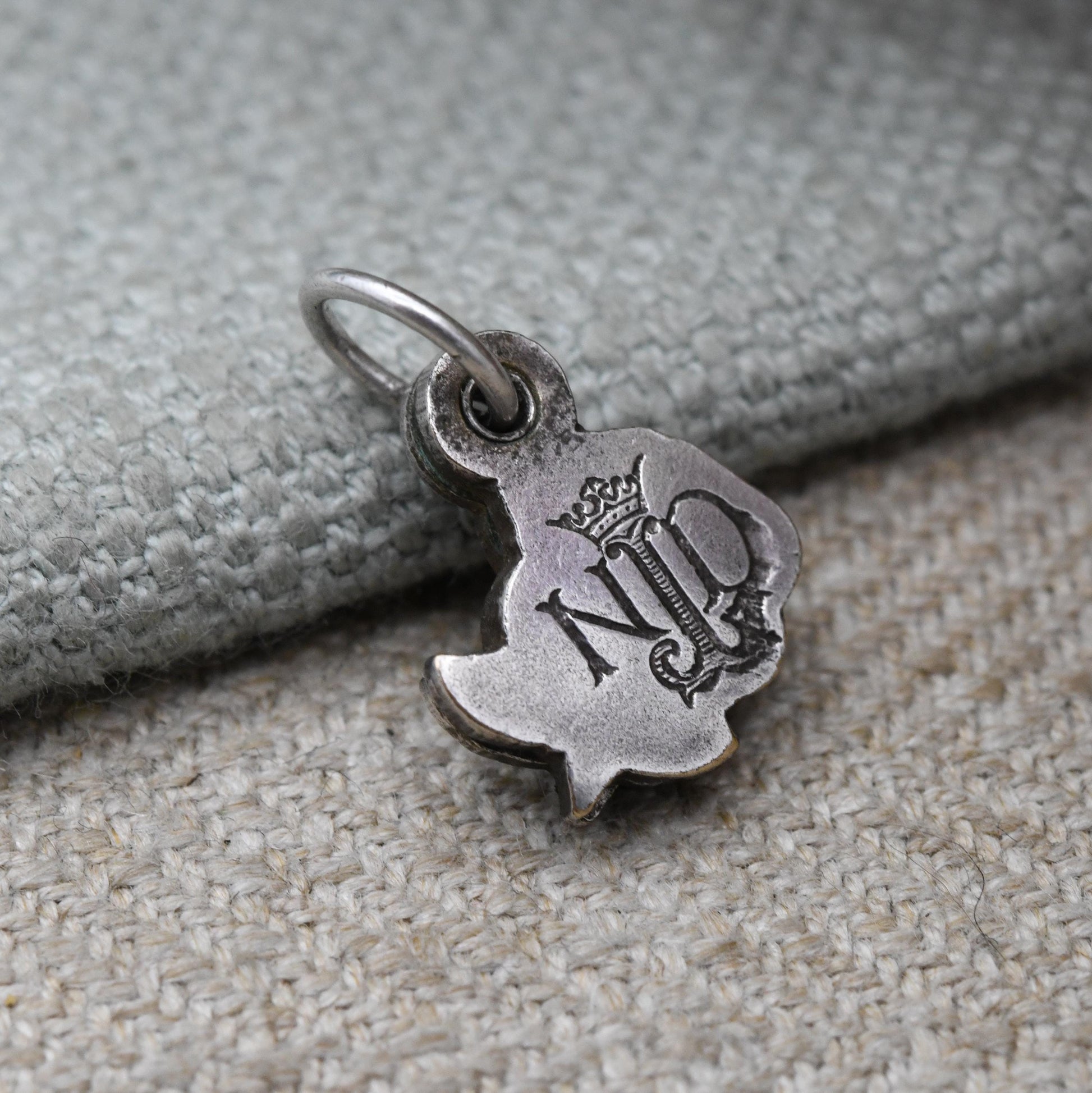 Vintage Notre Dame De Lourdes Opening Rose Locket Monogram Charm - Sanctuary of Our Lady of Lourdes | Christian Pilgrimage Jewellery