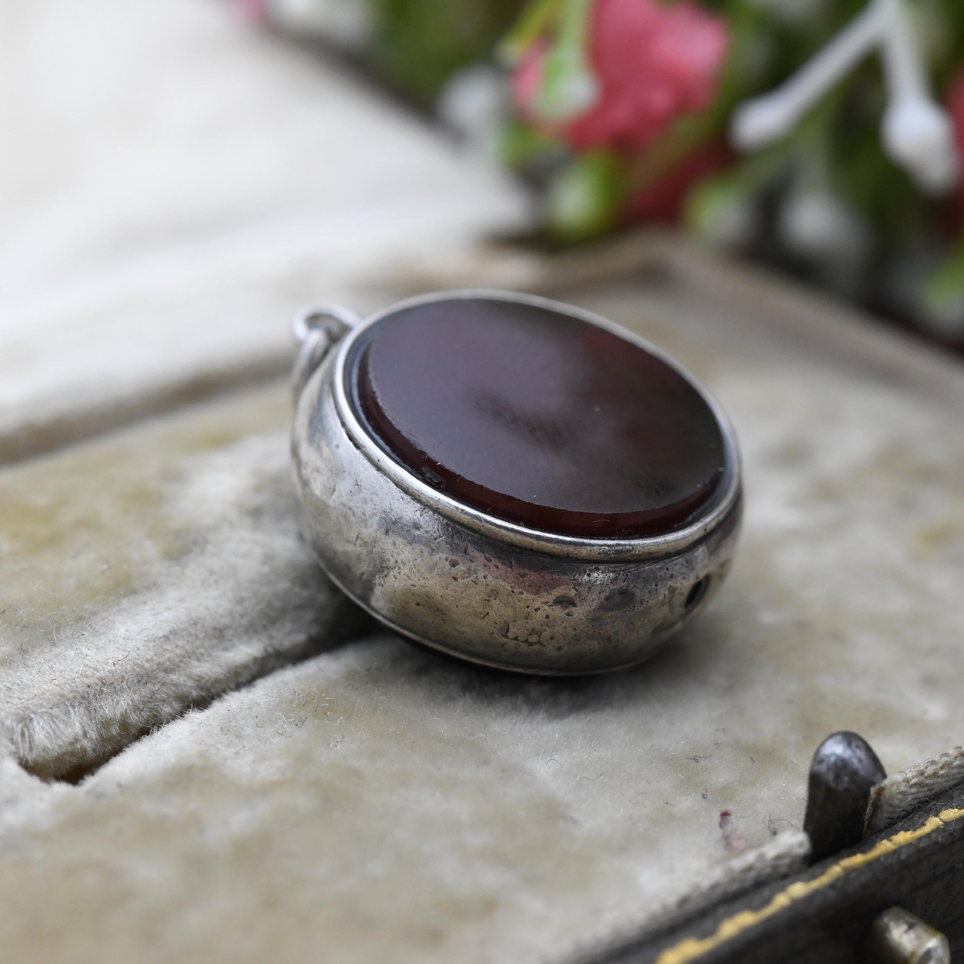 Antique Carnelian and Bloodstone Fob Pendant - Victorian Double-Sided Gemstone Charm | Gentleman’s Watch Chain Jewellery