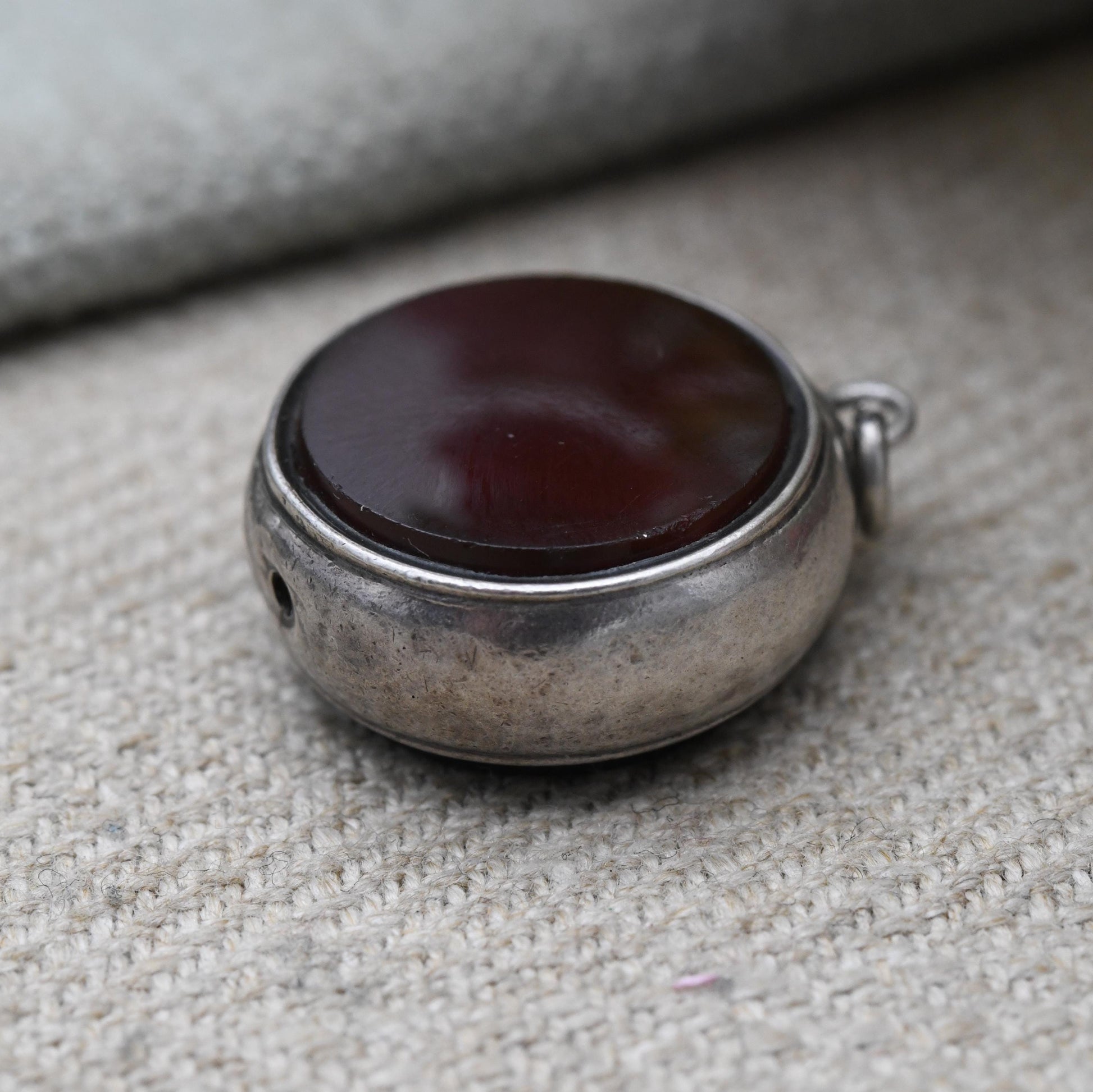 Antique Carnelian and Bloodstone Fob Pendant - Victorian Double-Sided Gemstone Charm | Gentleman’s Watch Chain Jewellery