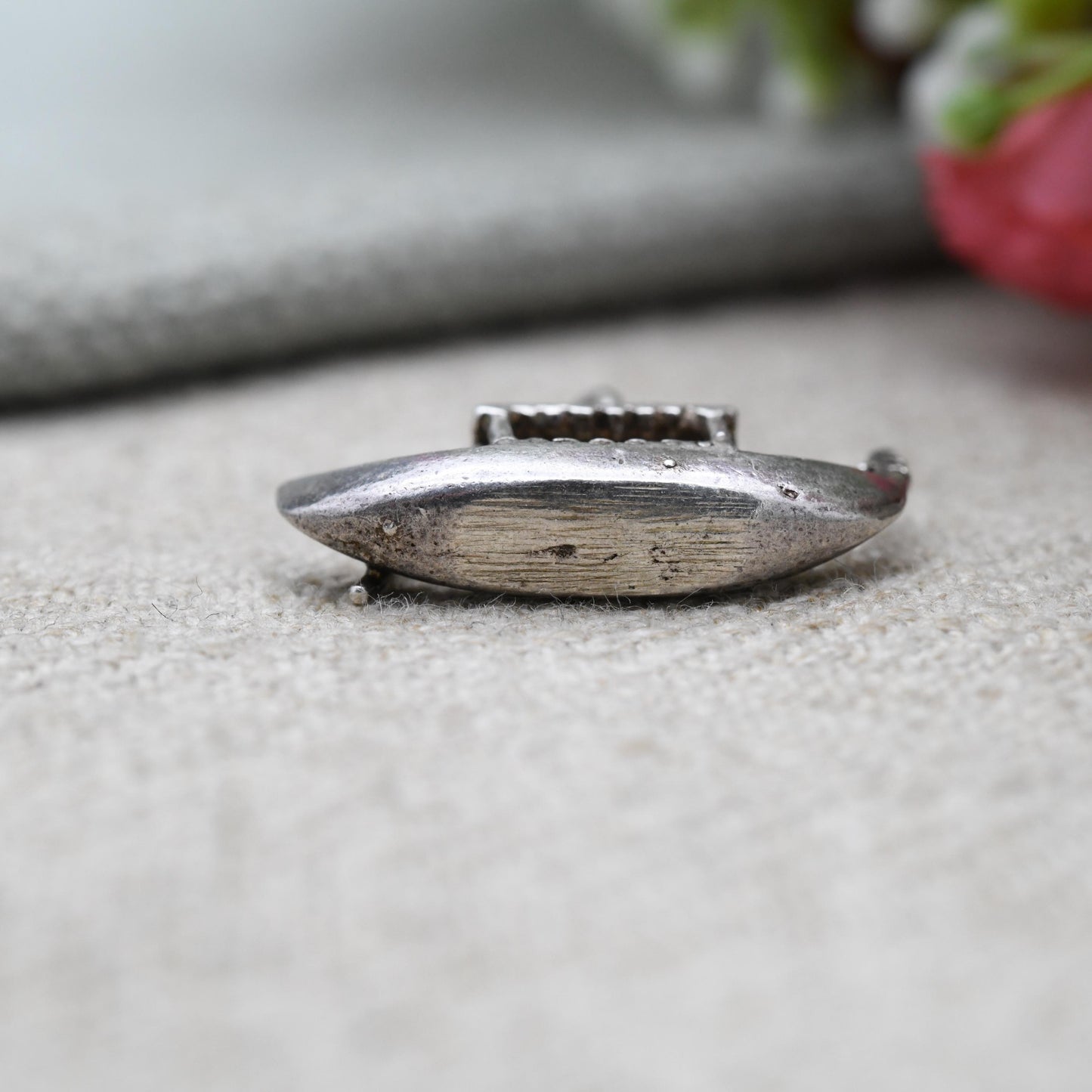Vintage Silver Venetian Gondola Charm Pendant - Venice Souvenir | Little Boat | Gift for Charm Bracelet