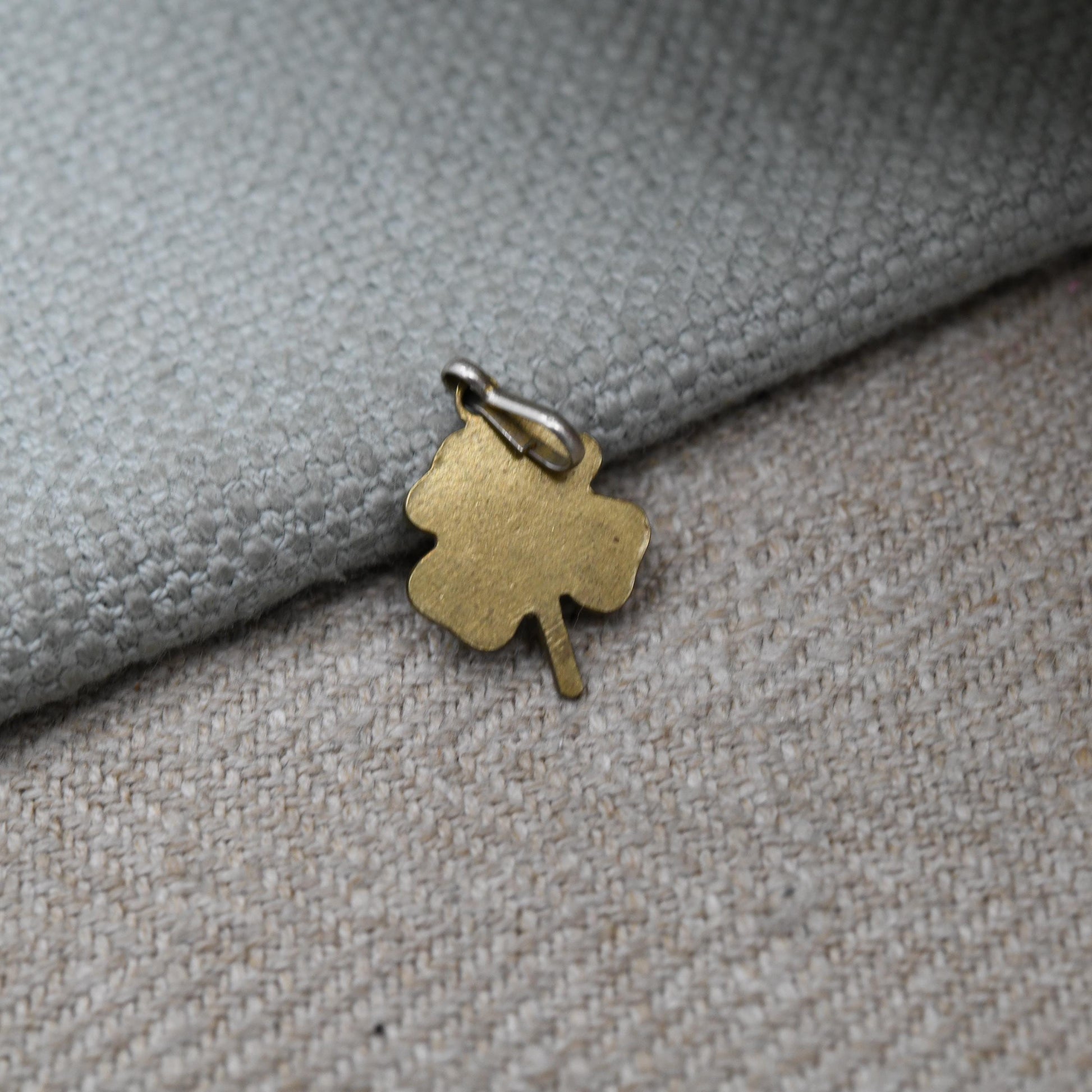 Antique Shamrock Charm Pendant 1910s - Four Leaf Clover | Irish | Ireland | Gift for Charm Bracelet